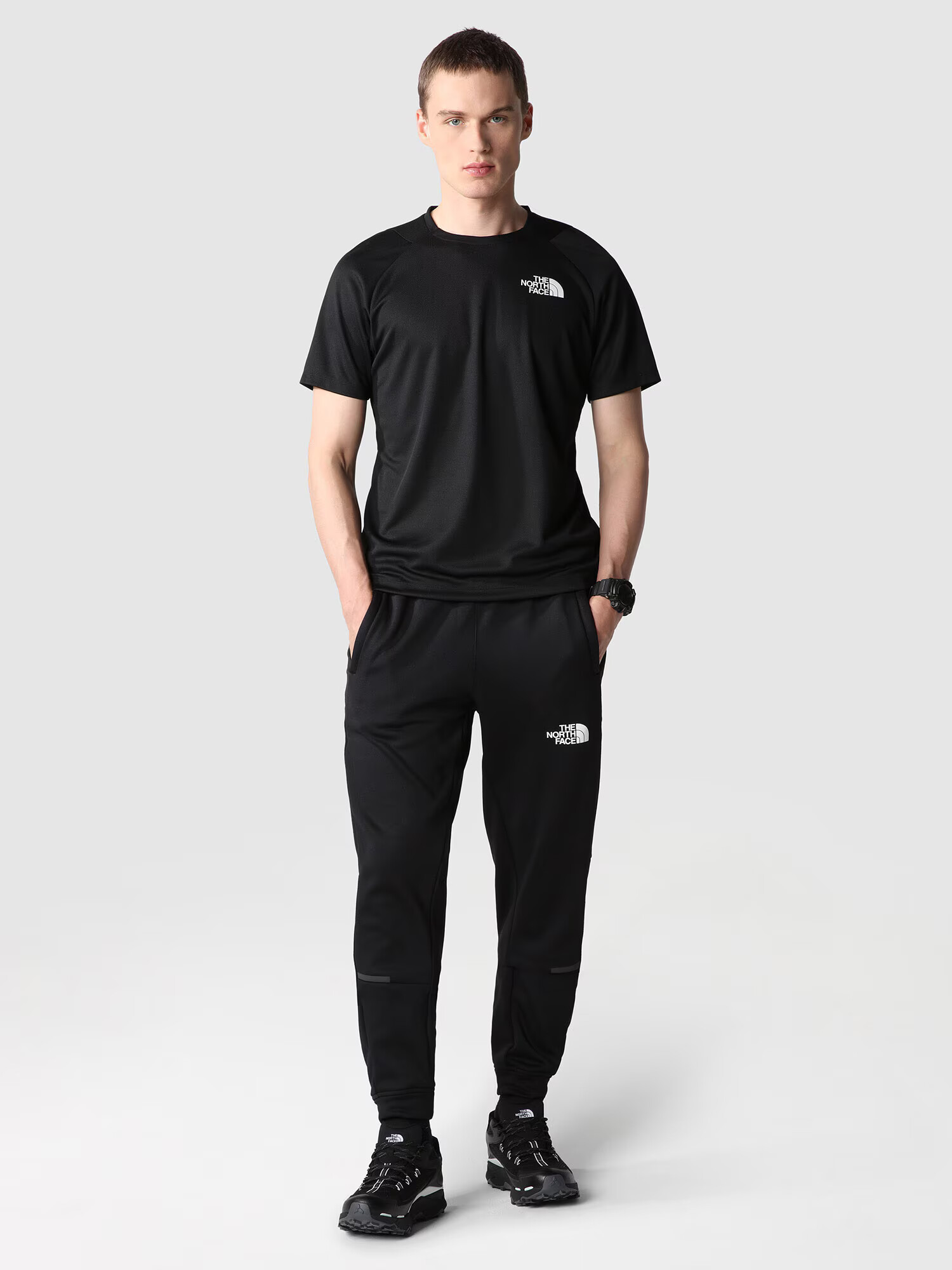 THE NORTH FACE Pantaloni sport negru / alb - Pled.ro