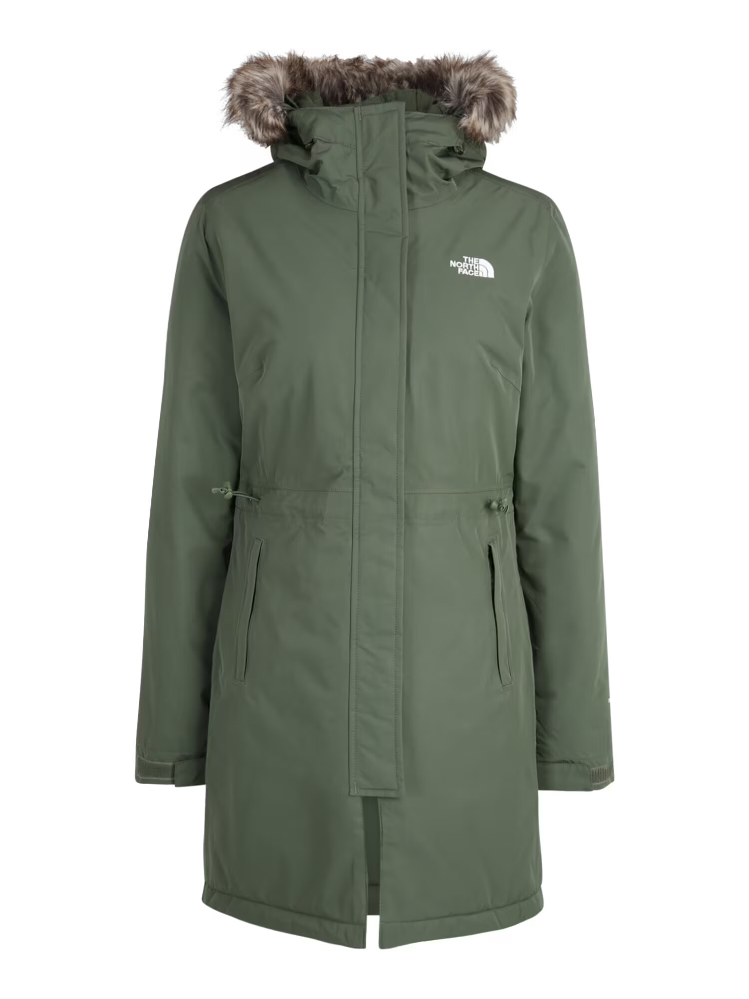 THE NORTH FACE Parka de iarnă 'Zaneck' maro amestecat / verde închis / alb - Pled.ro