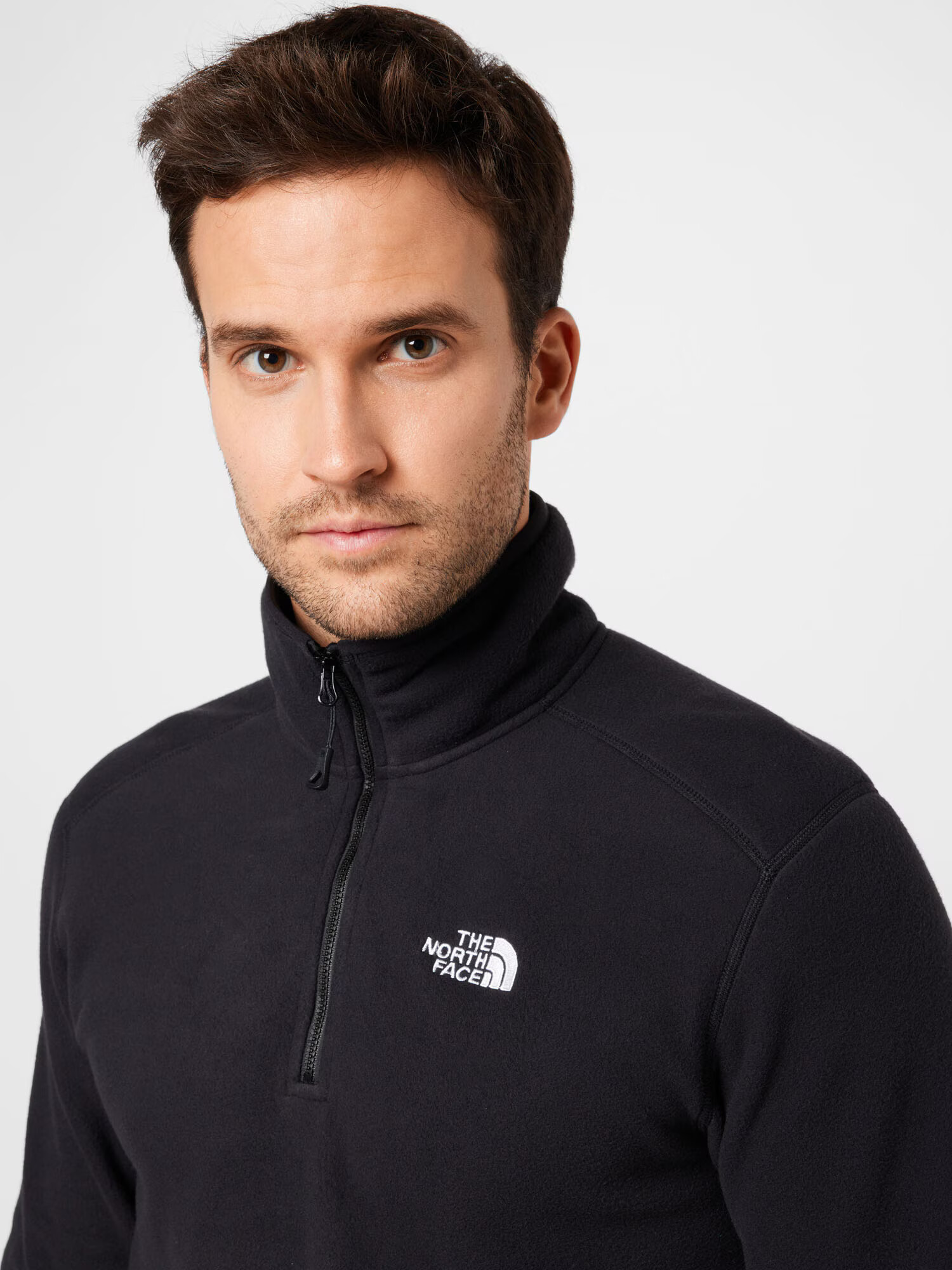 THE NORTH FACE Pulovere sport 'Glacier' negru / alb - Pled.ro