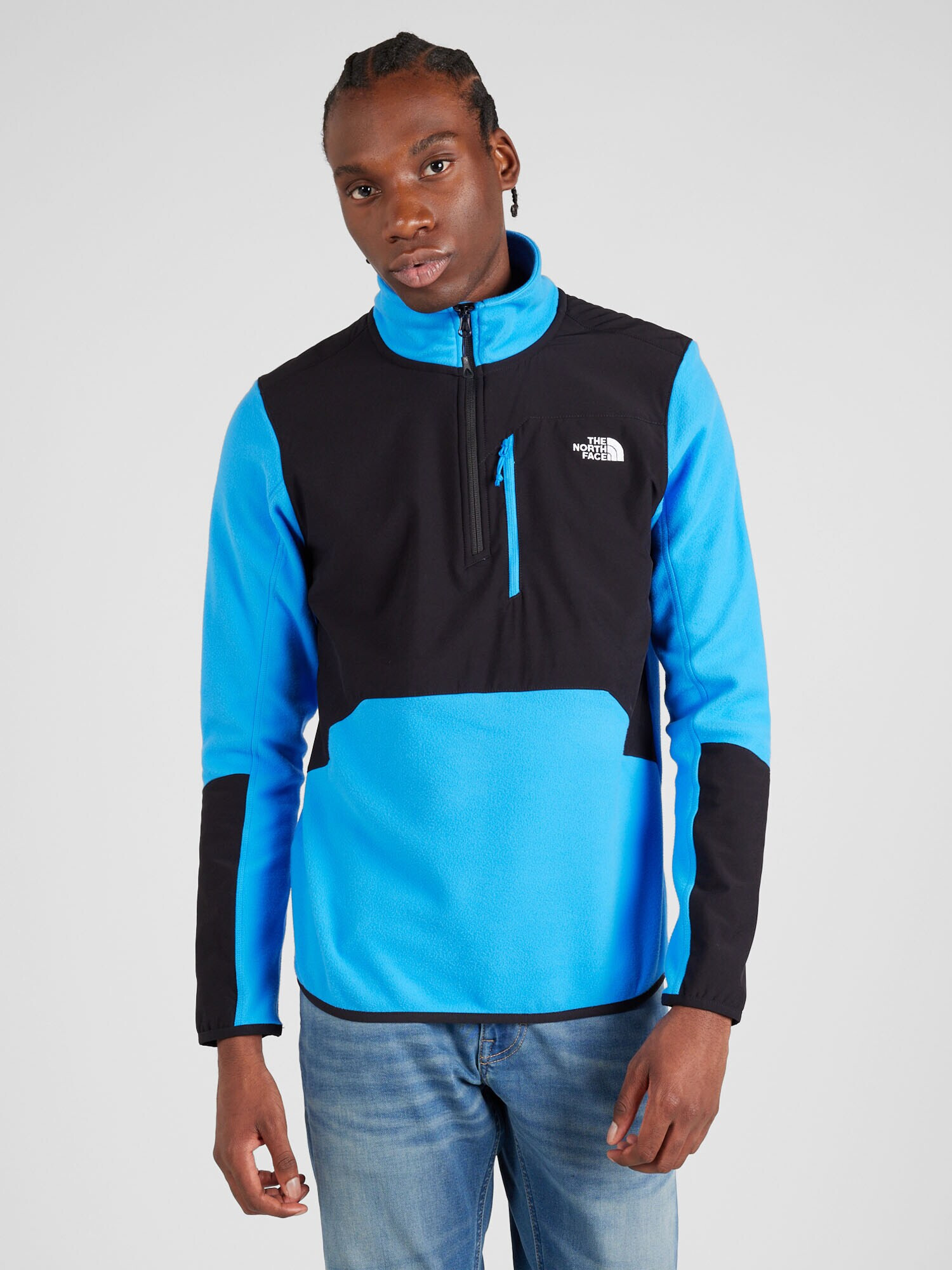 THE NORTH FACE Pulovere sport 'GLACIER PRO' albastru deschis / negru - Pled.ro