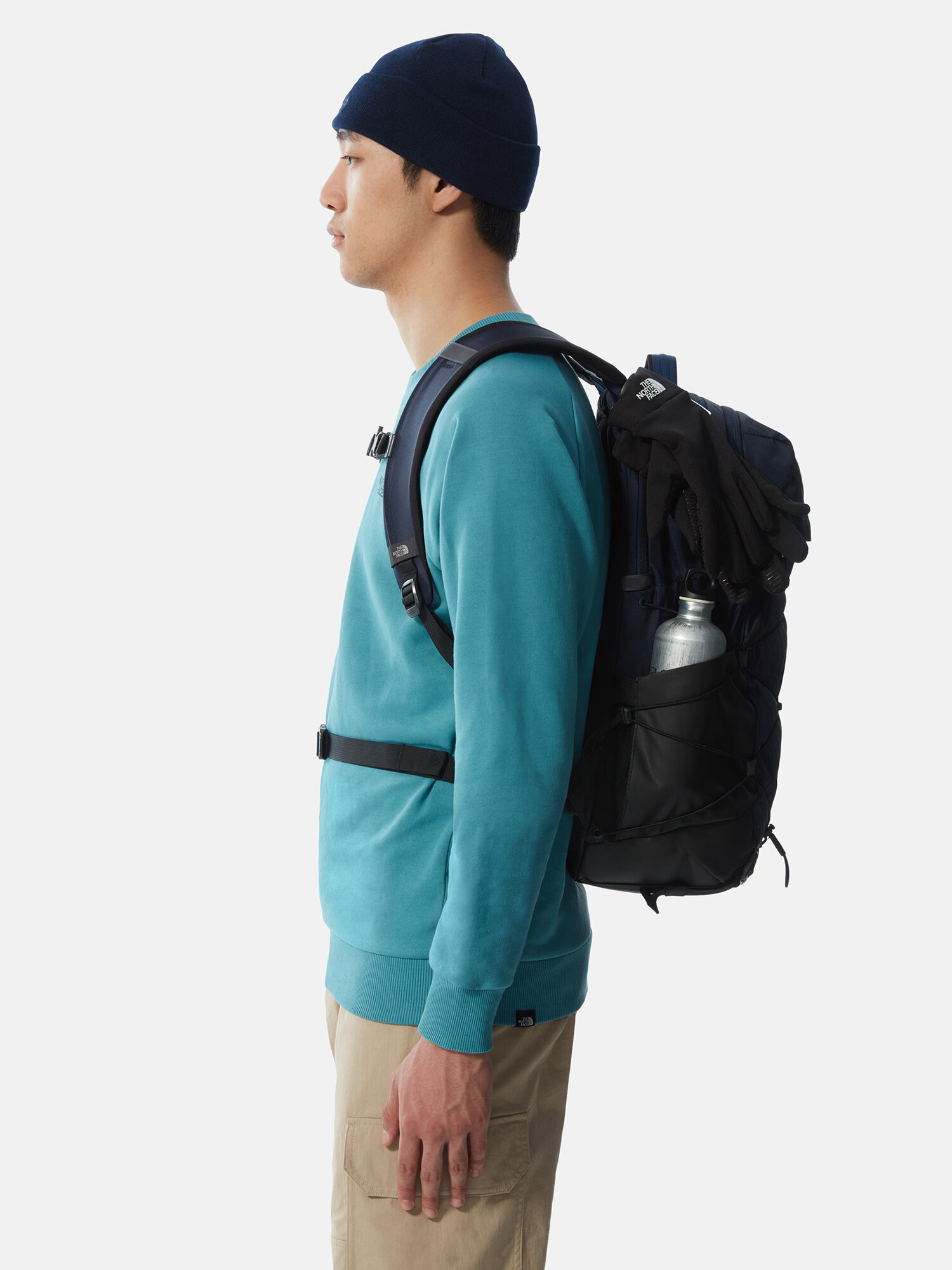 THE NORTH FACE Rucsac 'Borealis' bleumarin / negru / alb - Pled.ro