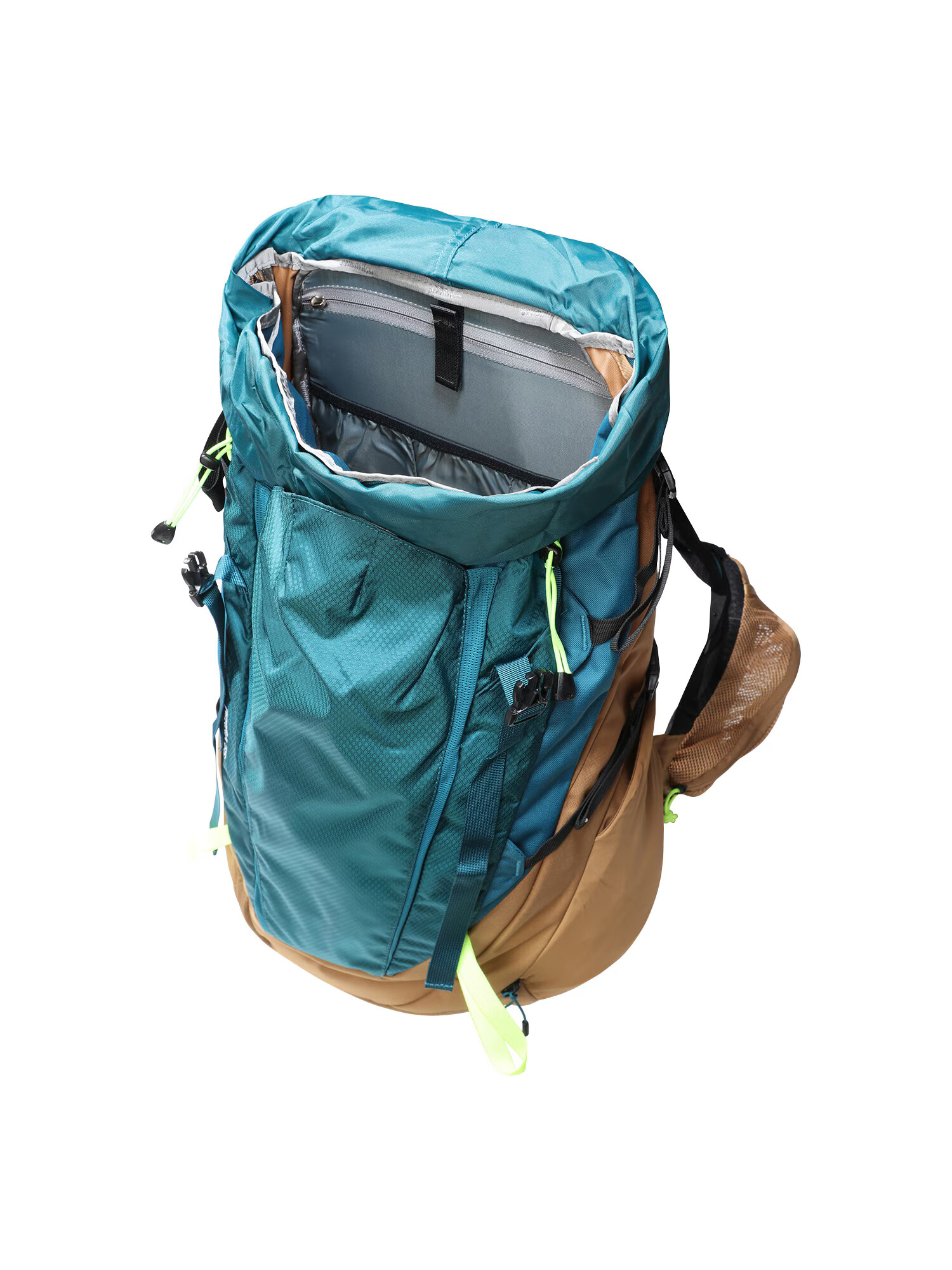 THE NORTH FACE Rucsac sport 'Terra 55' cyan / maro deschis / verde petrol / alb - Pled.ro