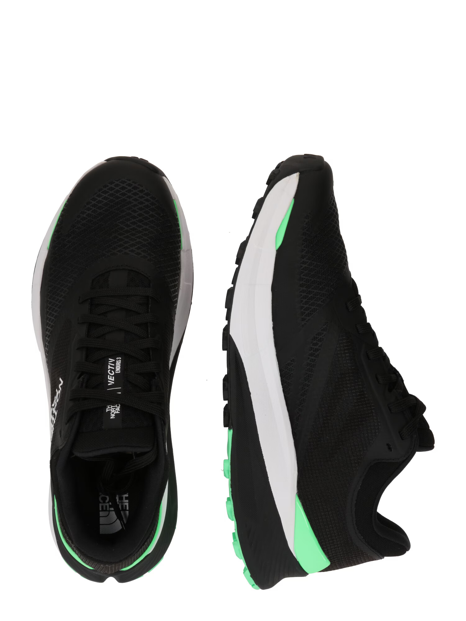 THE NORTH FACE Sneaker de alergat 'Vectiv Enduris 3' verde neon / negru / alb - Pled.ro