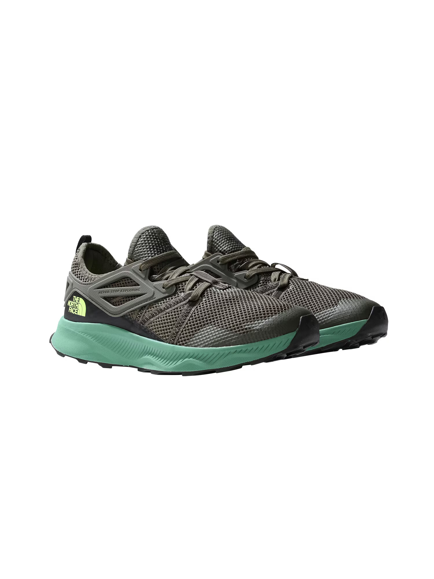 THE NORTH FACE Sneaker low 'OXEYE' maro închis / verde mentă / verde deschis - Pled.ro