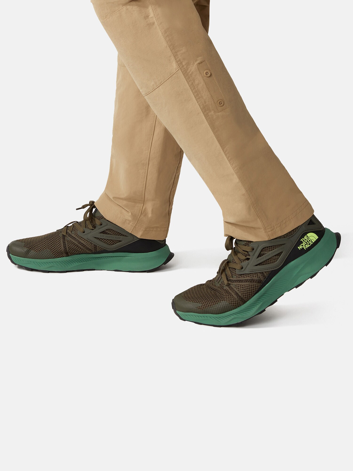 THE NORTH FACE Sneaker low 'OXEYE' maro închis / verde mentă / verde deschis - Pled.ro