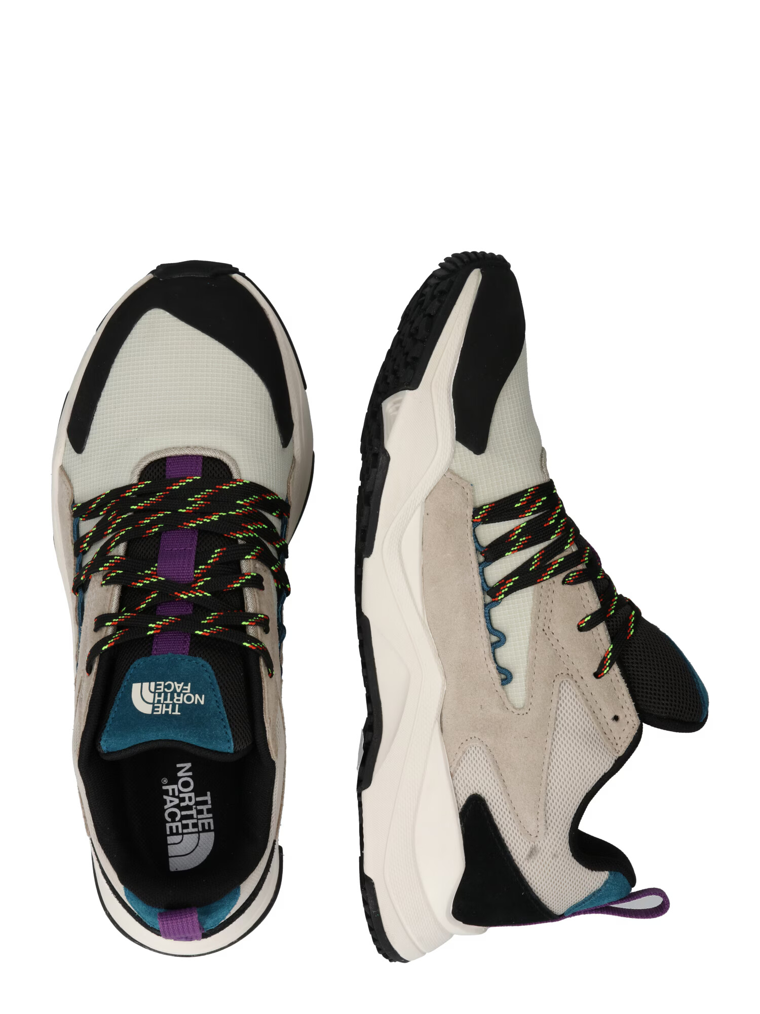 THE NORTH FACE Sneaker low 'TARAVAL SPIRIT' nisipiu / verde petrol / lila / negru - Pled.ro