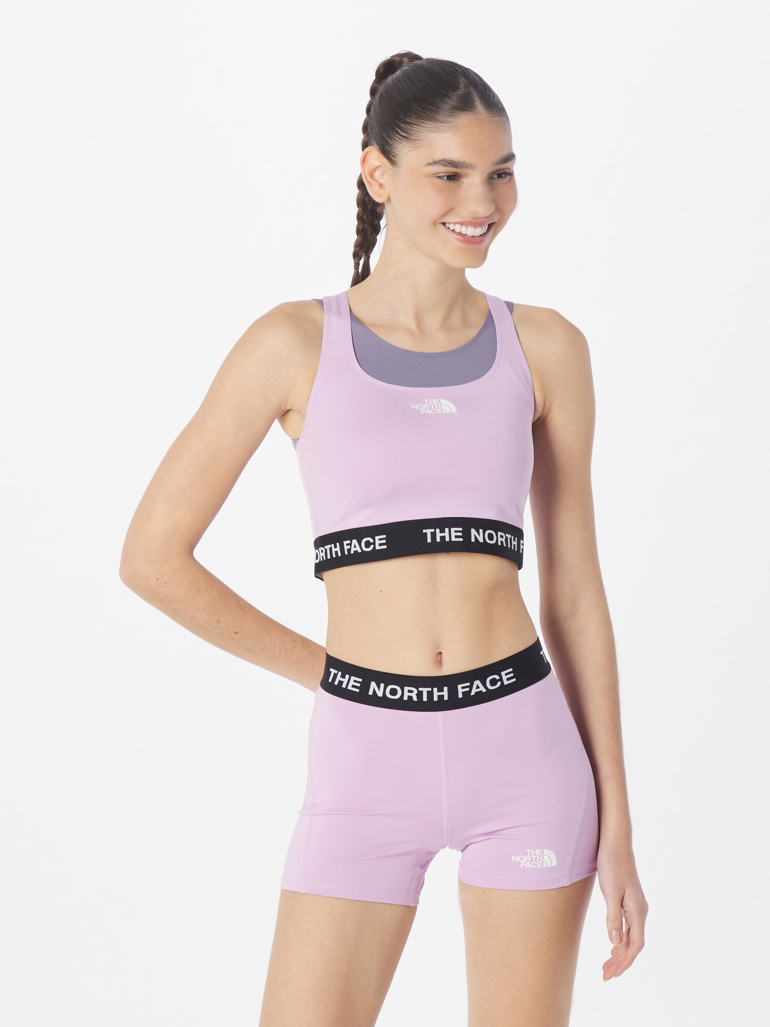 THE NORTH FACE Sutien sport lila / negru / alb - Pled.ro