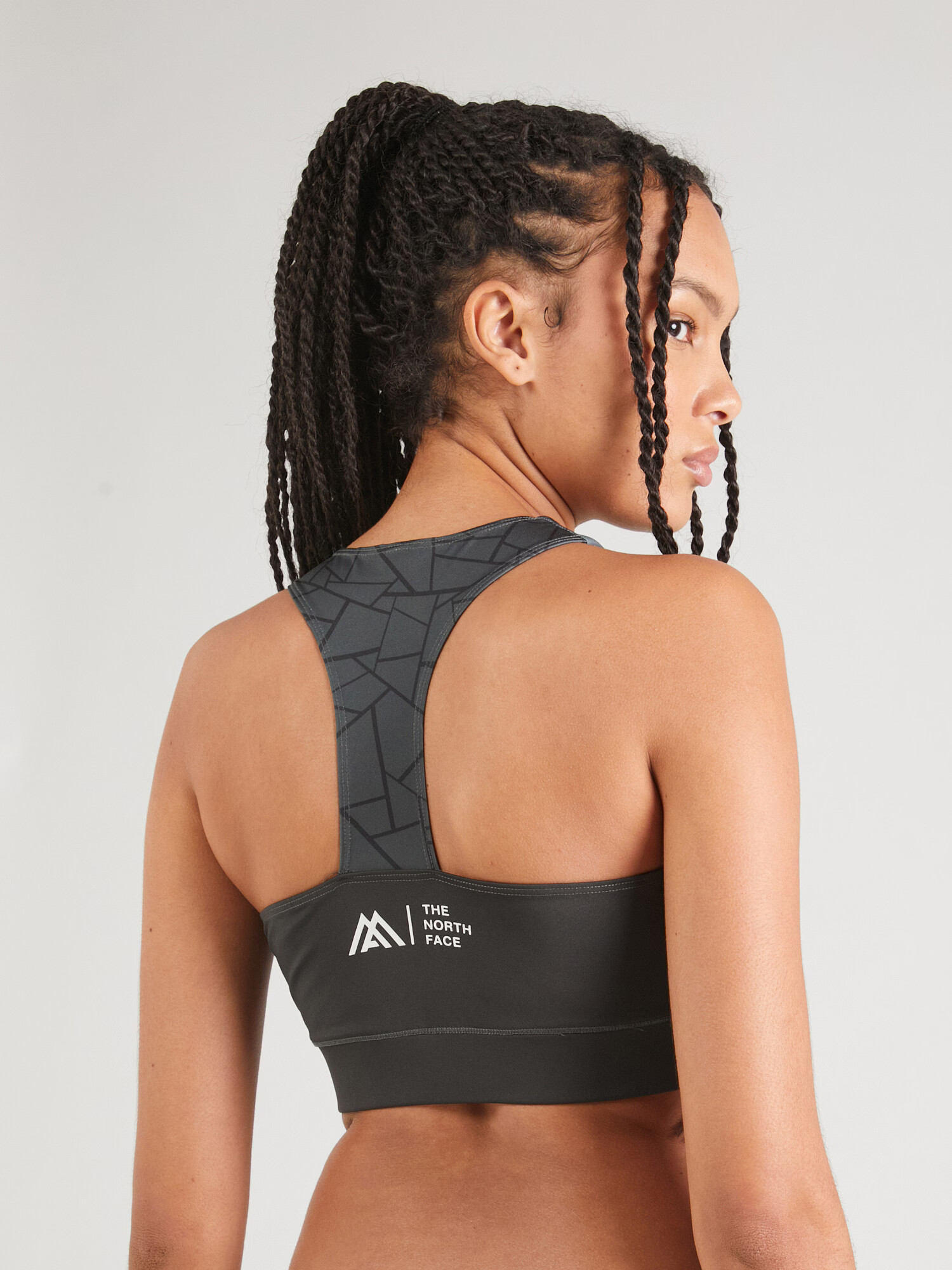 THE NORTH FACE Sutien sport 'MA LAB TANKLETTE' gri metalic / negru / alb - Pled.ro