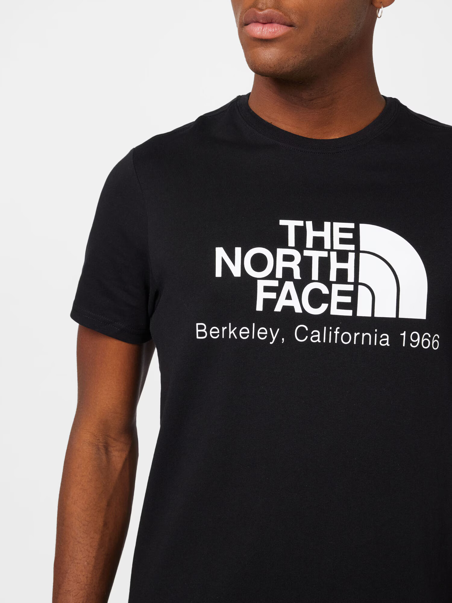 THE NORTH FACE Tricou 'BERKELEY CALIFORNIA' negru / alb - Pled.ro