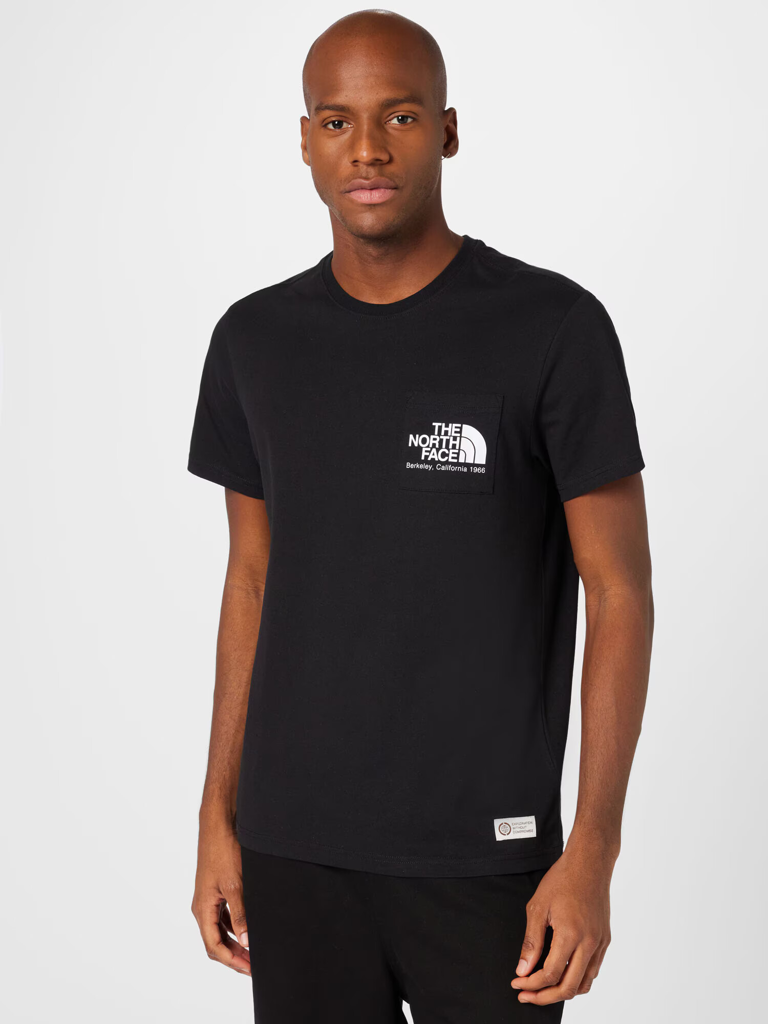 THE NORTH FACE Tricou 'Berkeley California' negru / alb - Pled.ro