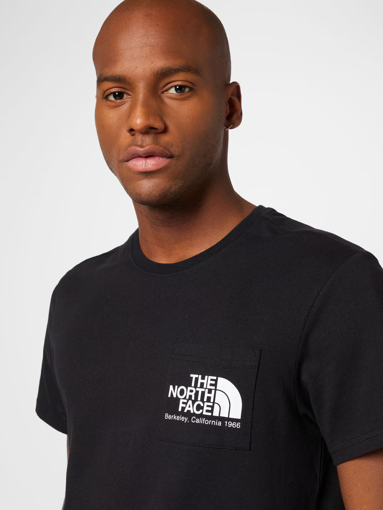 THE NORTH FACE Tricou 'Berkeley California' negru / alb - Pled.ro