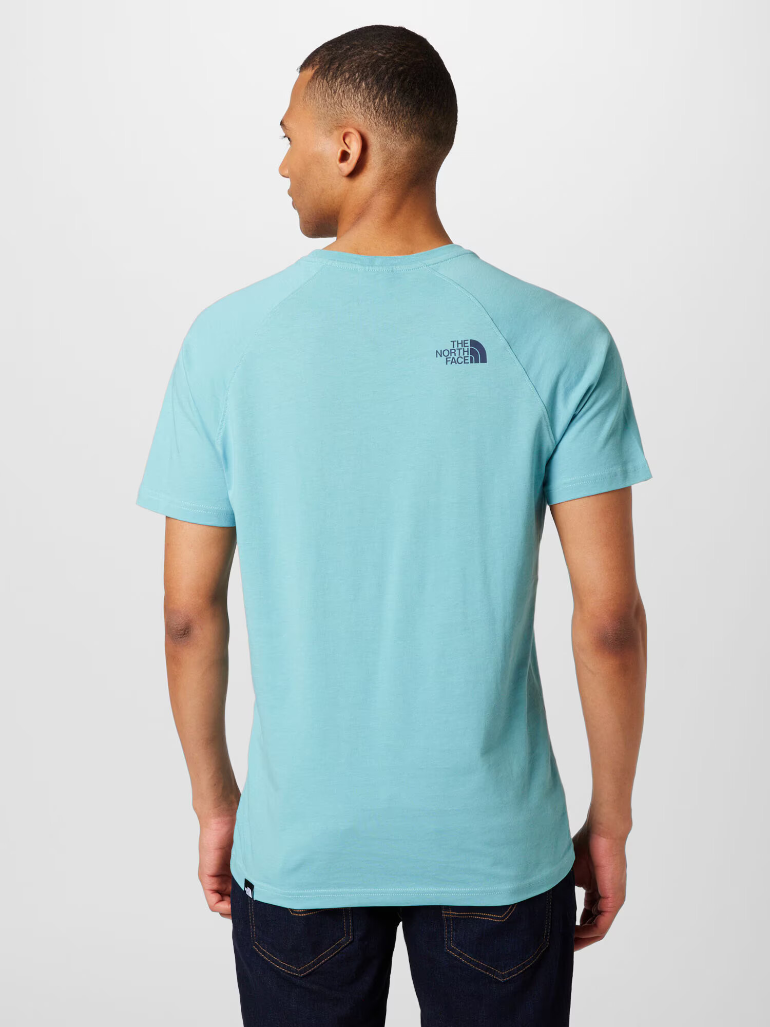 THE NORTH FACE Tricou bleumarin / albastru deschis / alb - Pled.ro