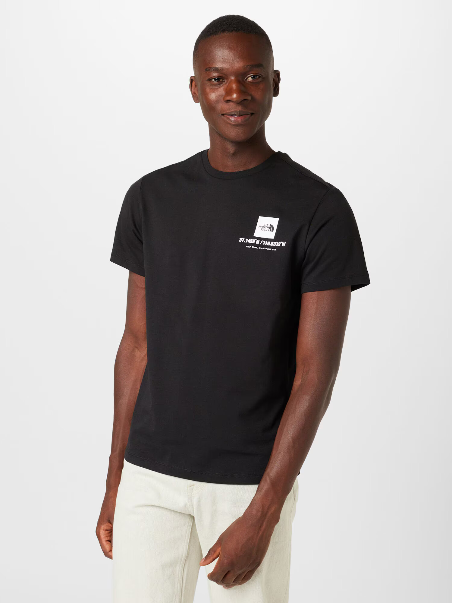 THE NORTH FACE Tricou 'COORDINATES' negru / alb - Pled.ro