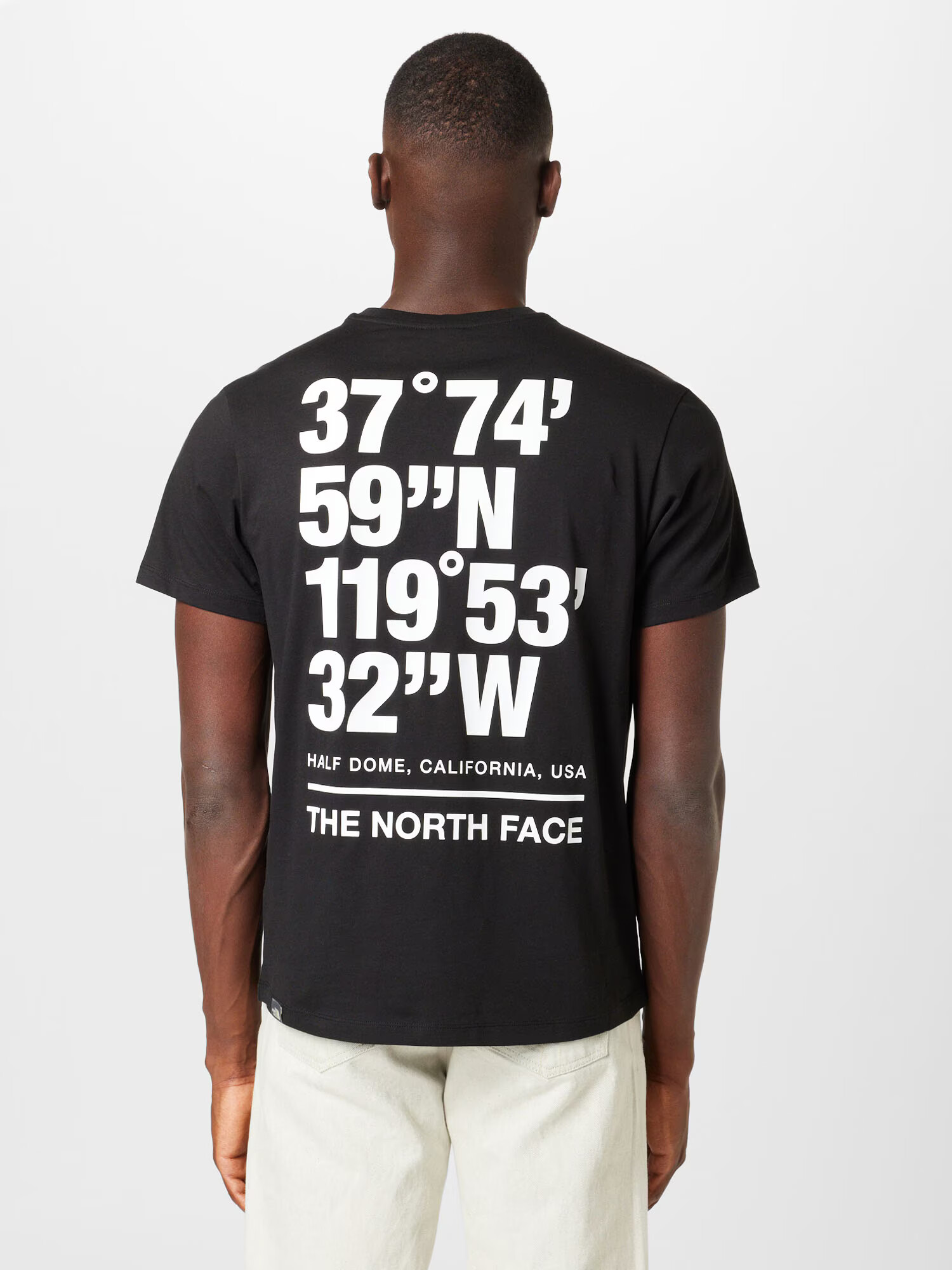 THE NORTH FACE Tricou 'COORDINATES' negru / alb - Pled.ro