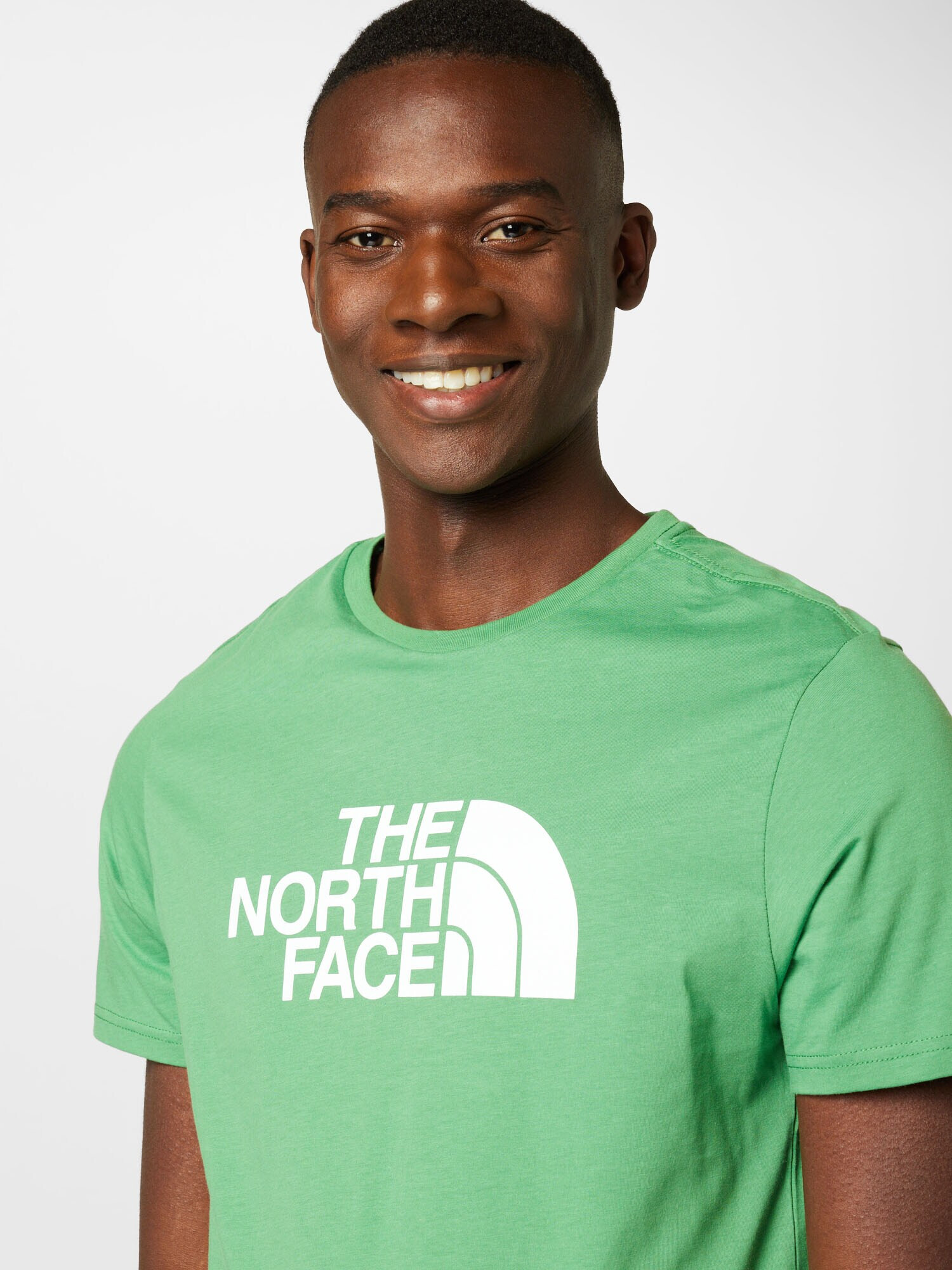 THE NORTH FACE Tricou 'Easy' verde iarbă / alb - Pled.ro