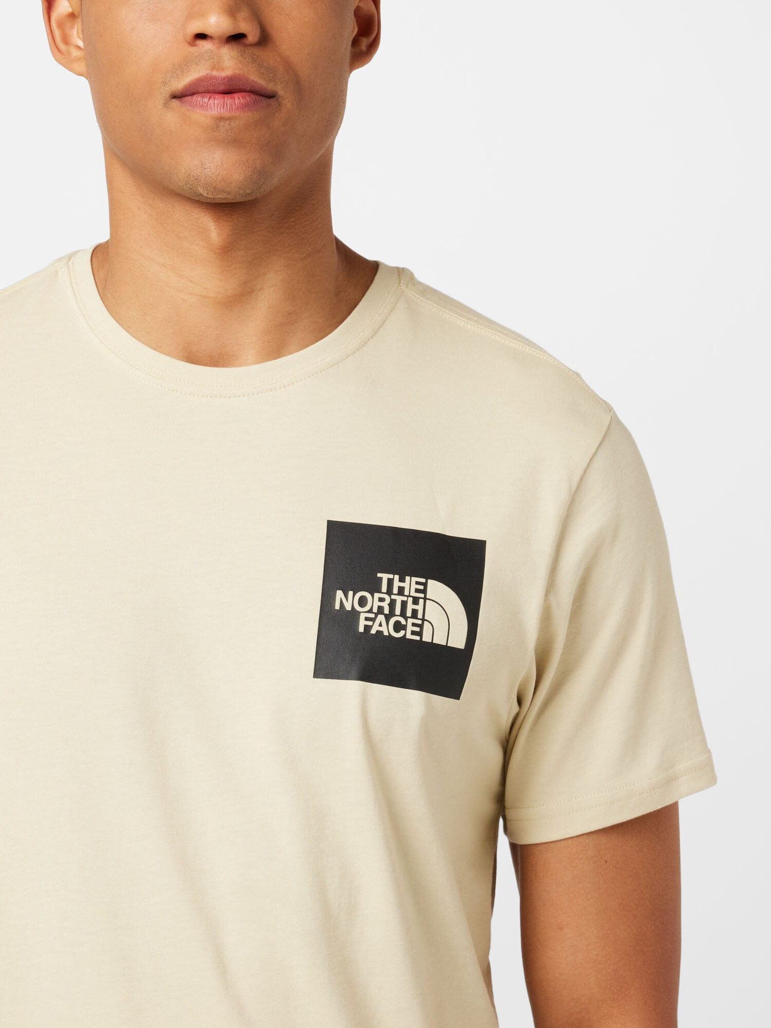 THE NORTH FACE Tricou 'FINE' ecru / gri închis - Pled.ro