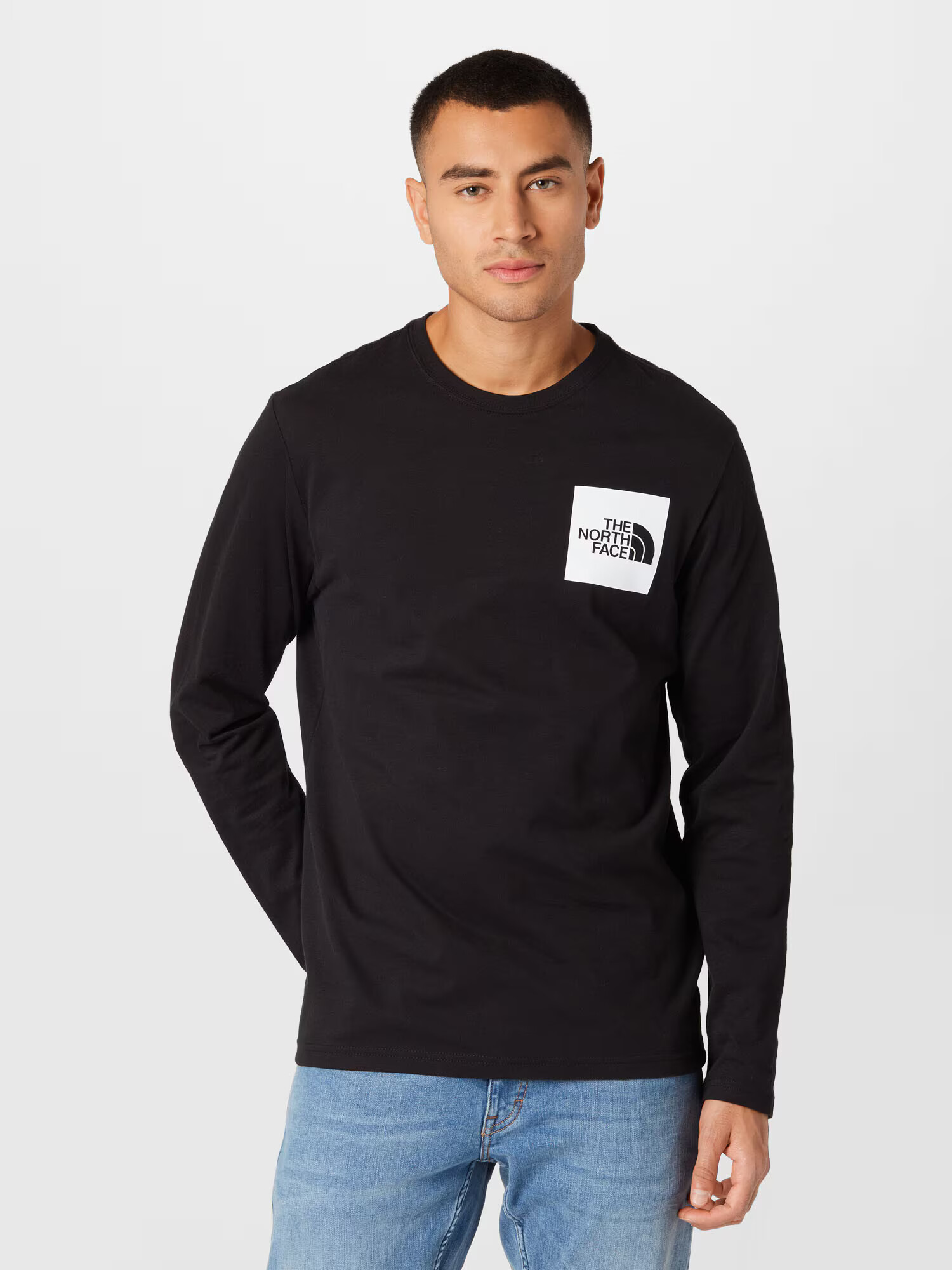 THE NORTH FACE Tricou 'Fine' negru / alb - Pled.ro