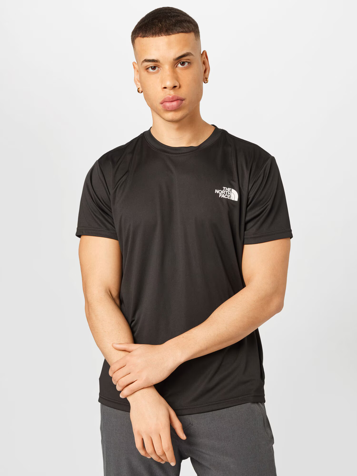 THE NORTH FACE Tricou funcțional 'Reaxion' negru / alb - Pled.ro