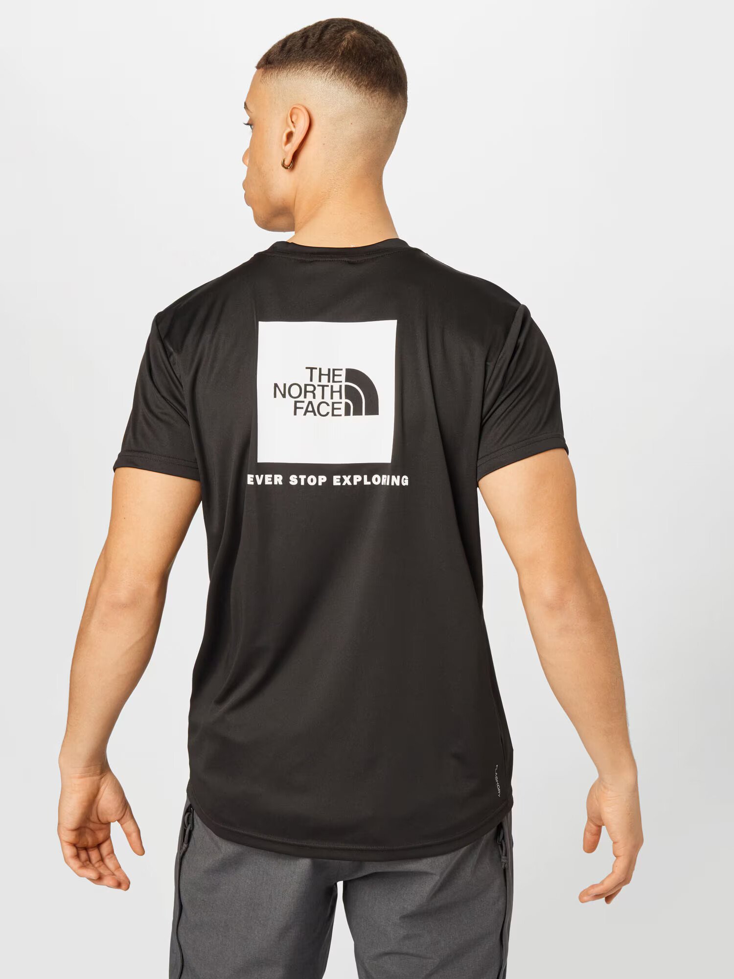 THE NORTH FACE Tricou funcțional 'Reaxion' negru / alb - Pled.ro