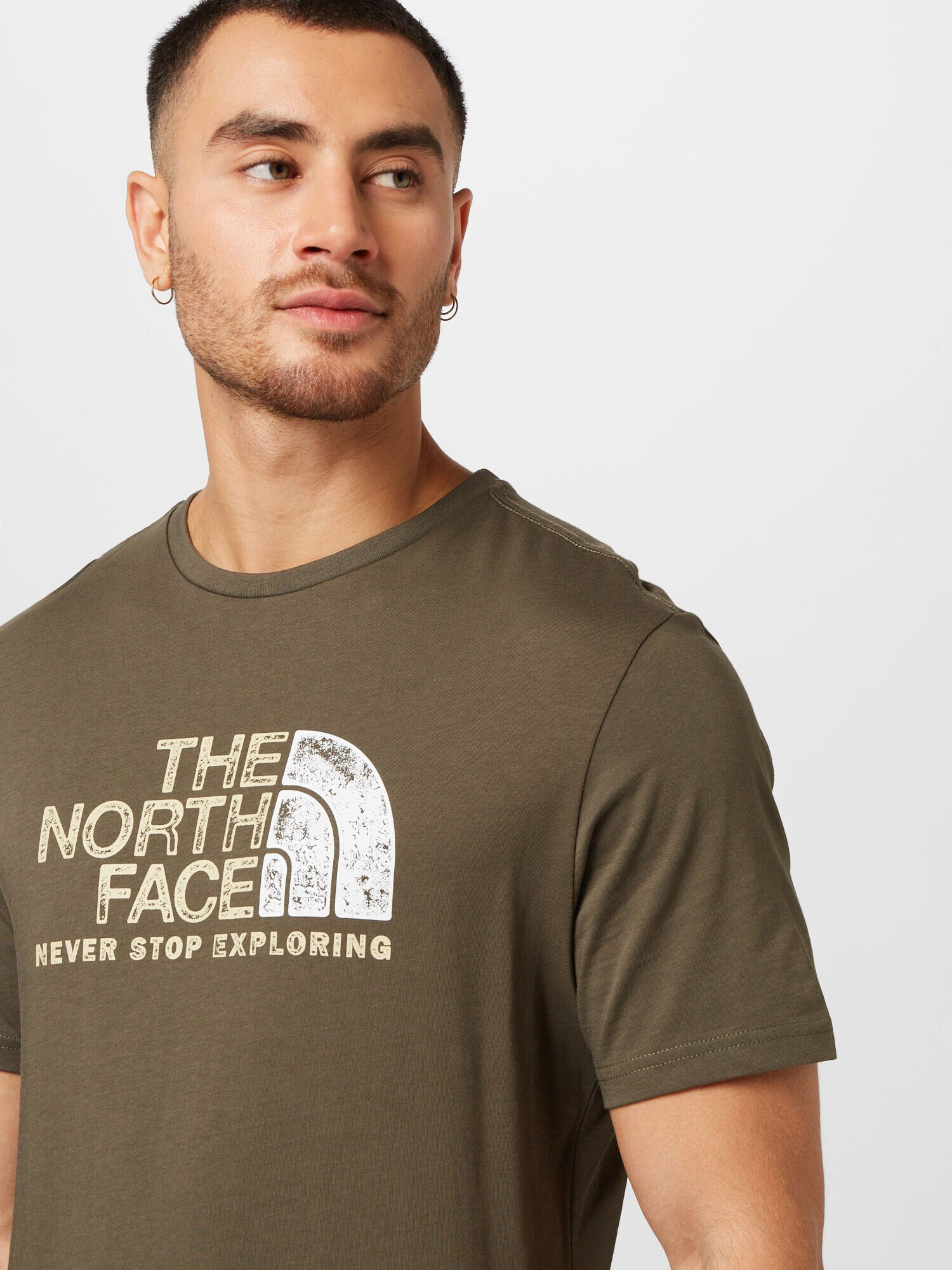 THE NORTH FACE Tricou galben deschis / grej / alb - Pled.ro