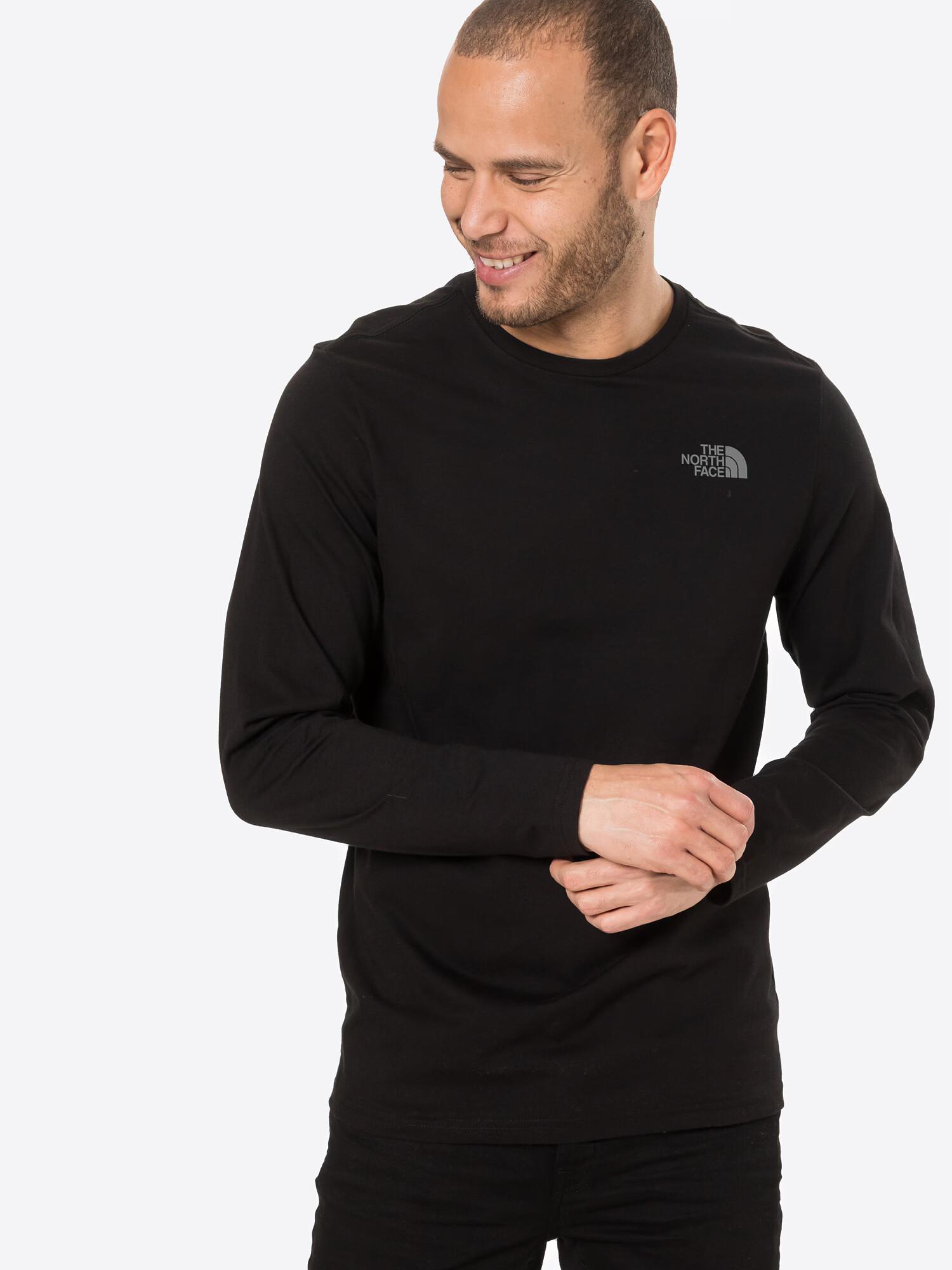 THE NORTH FACE Tricou 'Easy' gri / negru / alb - Pled.ro