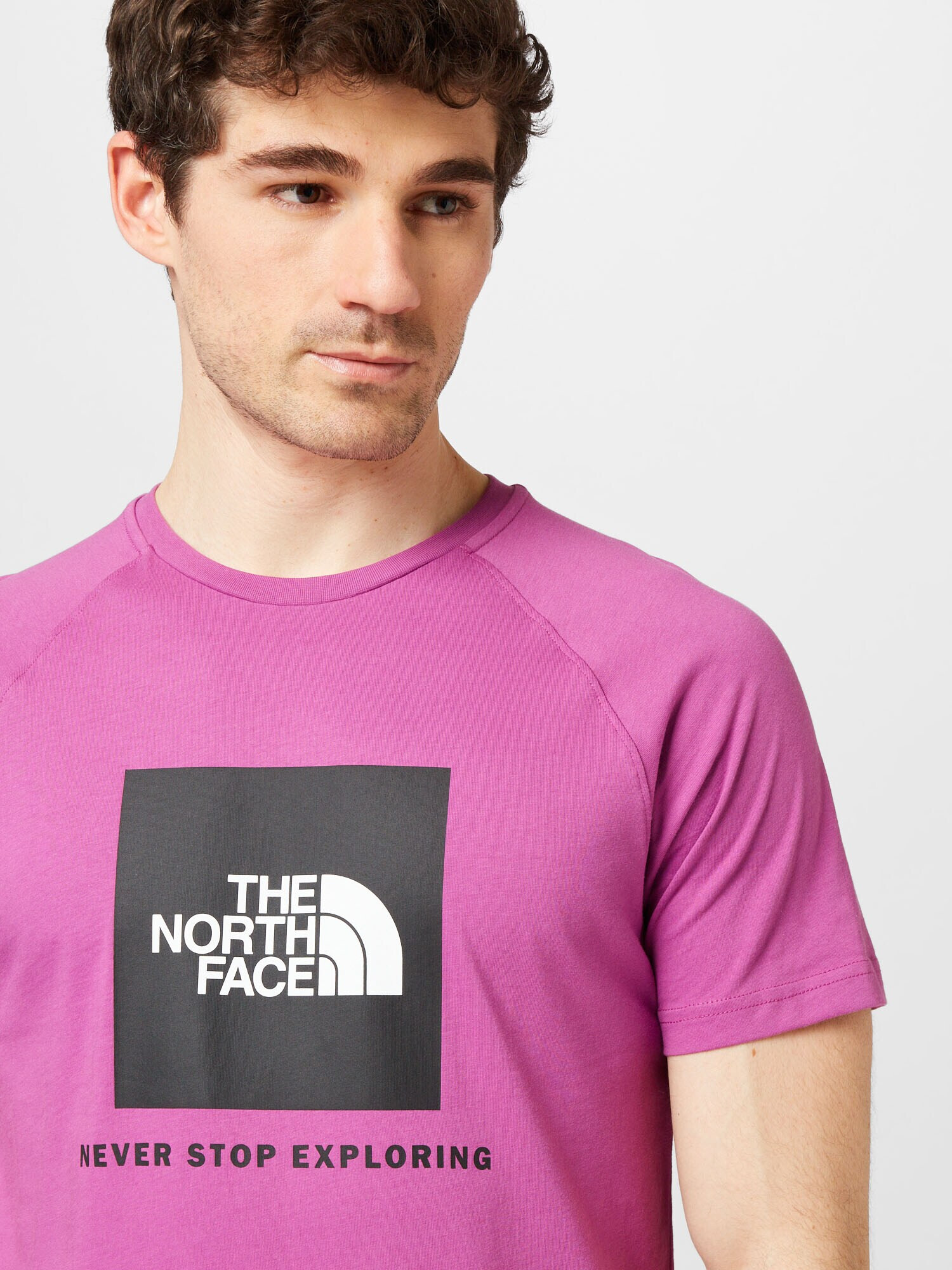 THE NORTH FACE Tricou lila / negru / alb - Pled.ro