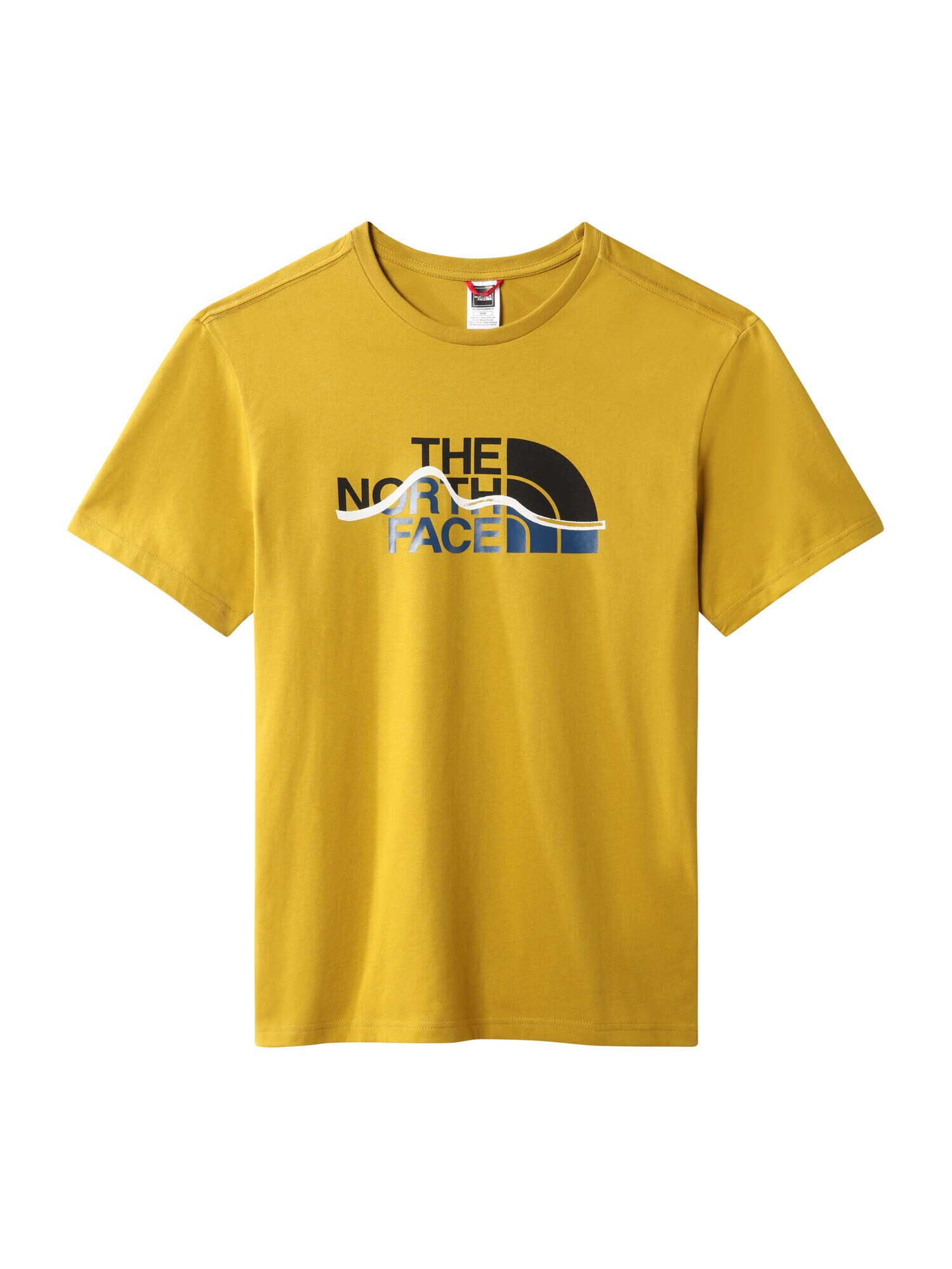 THE NORTH FACE Tricou 'MOUNTAIN' auriu / negru / alb - Pled.ro