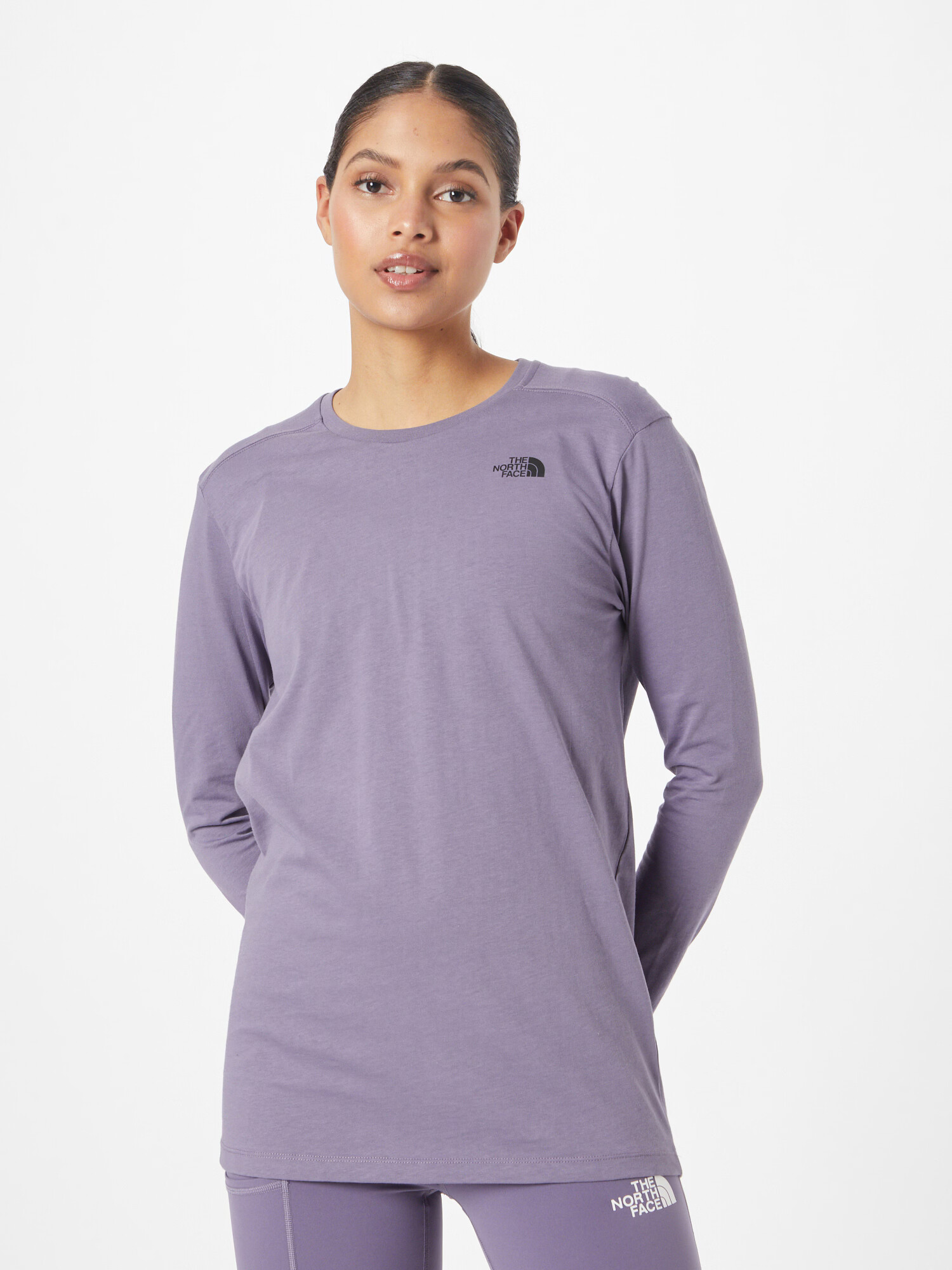 THE NORTH FACE Tricou mov pastel / negru - Pled.ro