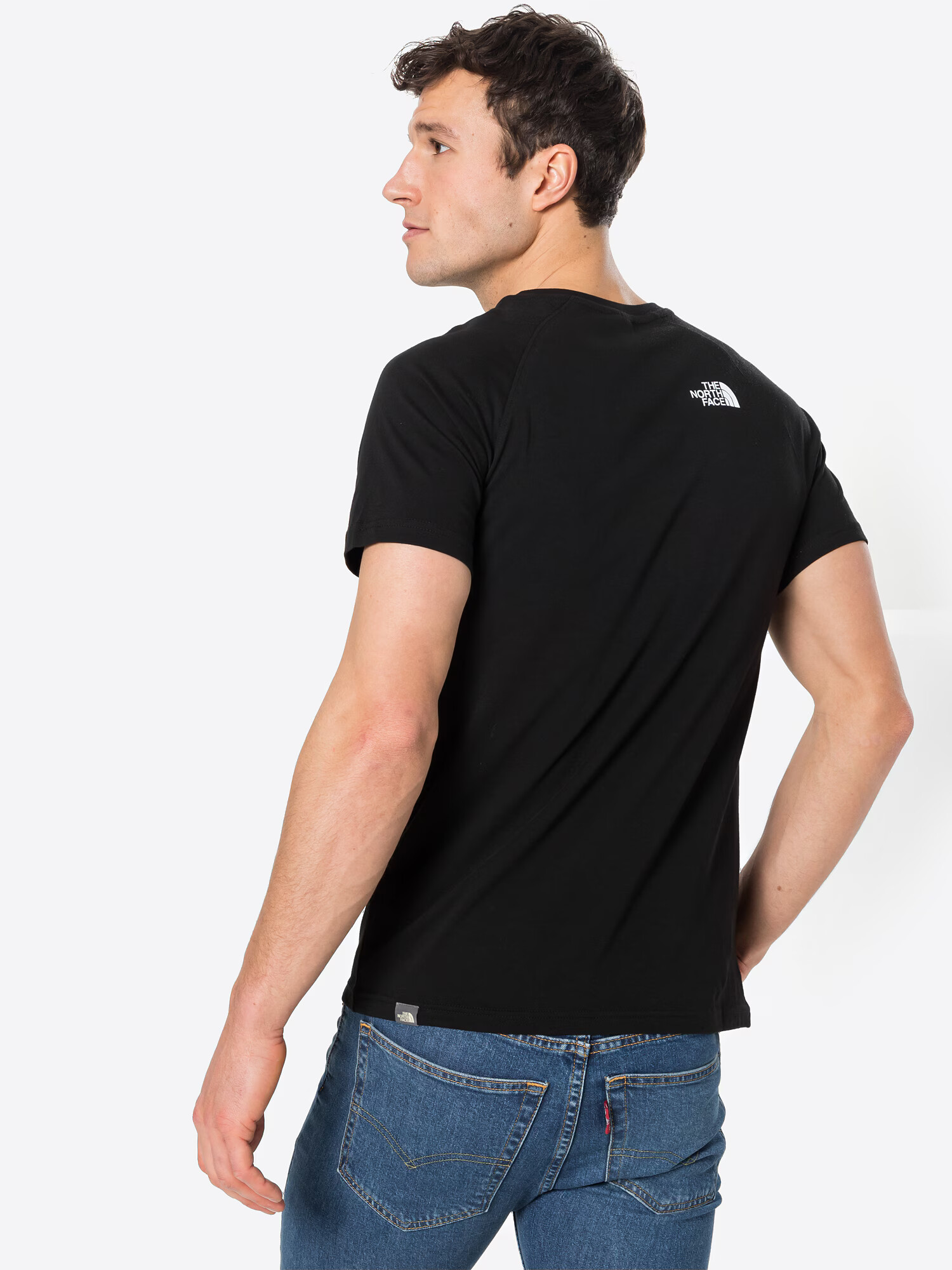 THE NORTH FACE Tricou negru / alb - Pled.ro