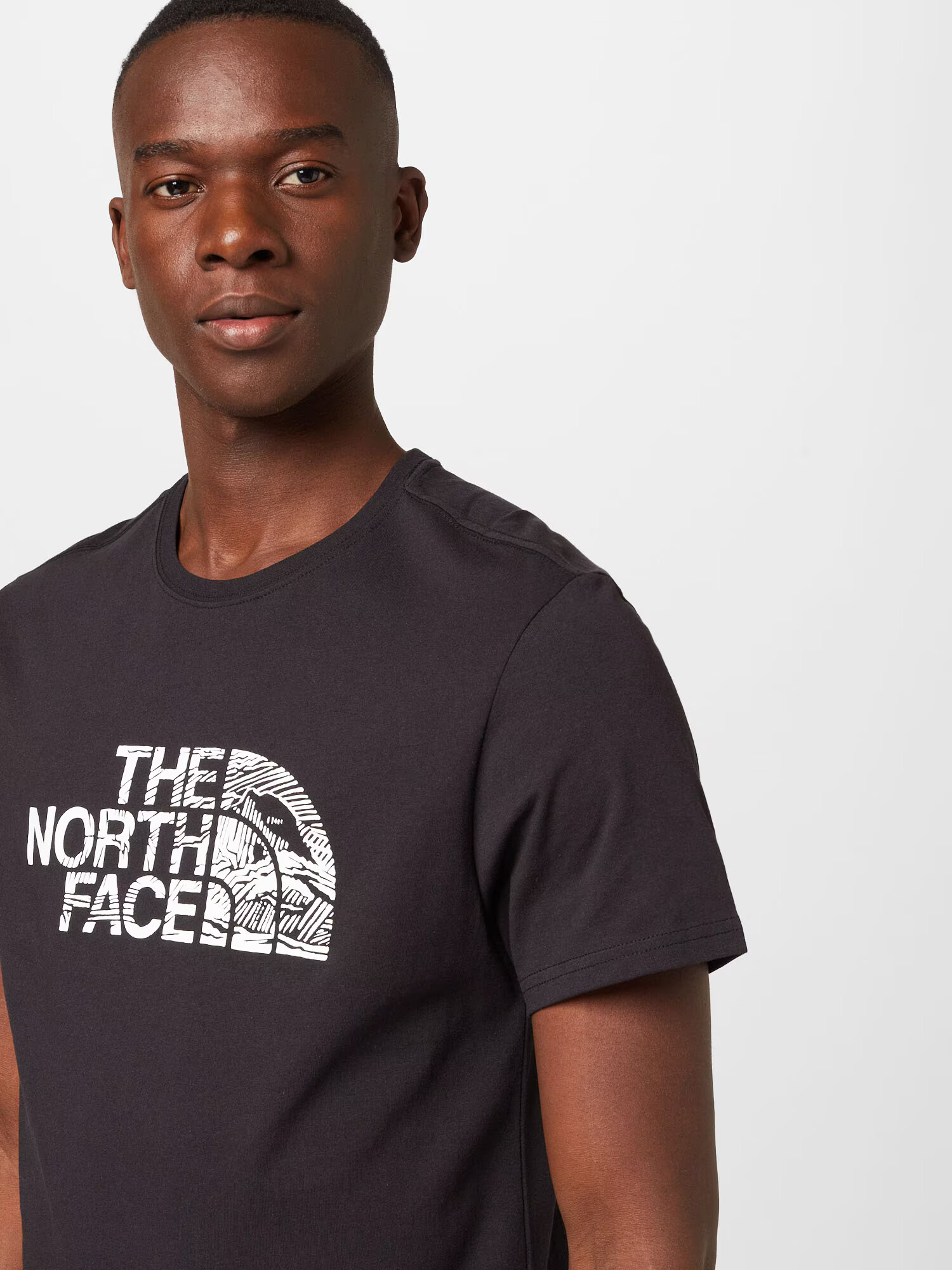 THE NORTH FACE Tricou negru / alb - Pled.ro