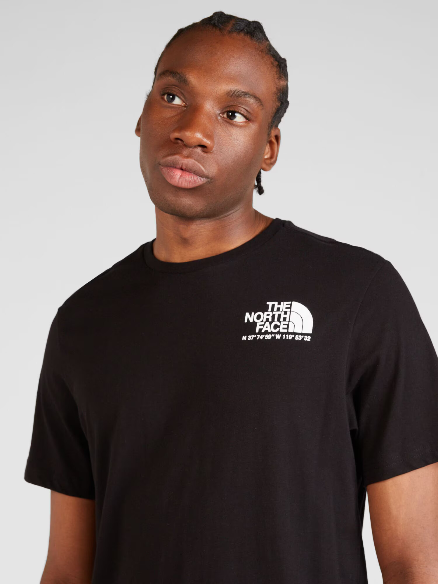 THE NORTH FACE Tricou negru / alb - Pled.ro