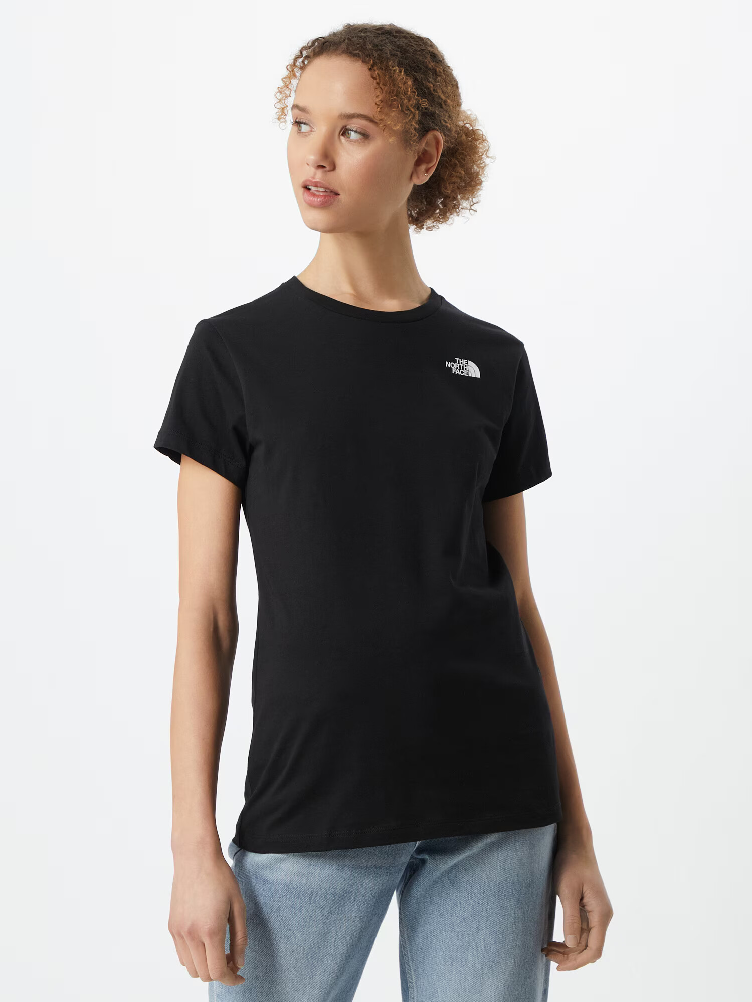 THE NORTH FACE Tricou negru / alb - Pled.ro