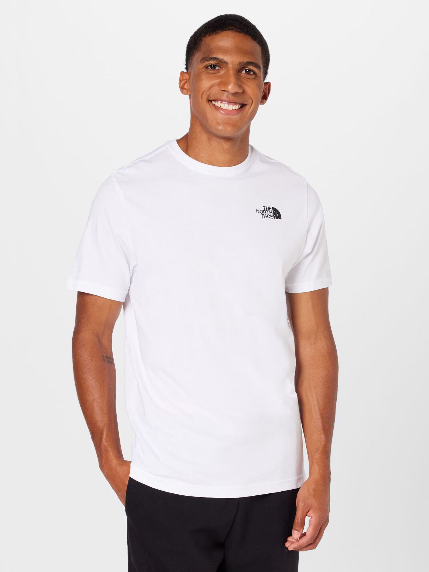 THE NORTH FACE Tricou negru / alb murdar - Pled.ro