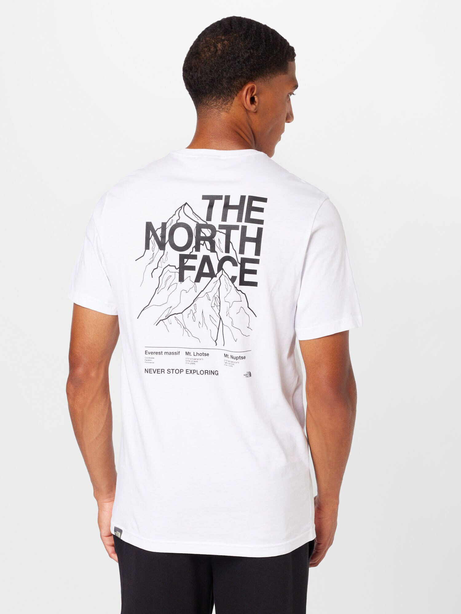 THE NORTH FACE Tricou negru / alb murdar - Pled.ro