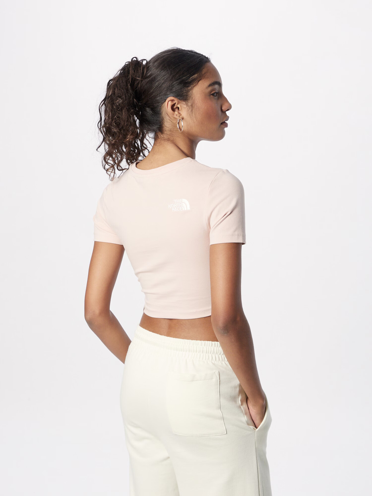 THE NORTH FACE Tricou rosé / alb - Pled.ro