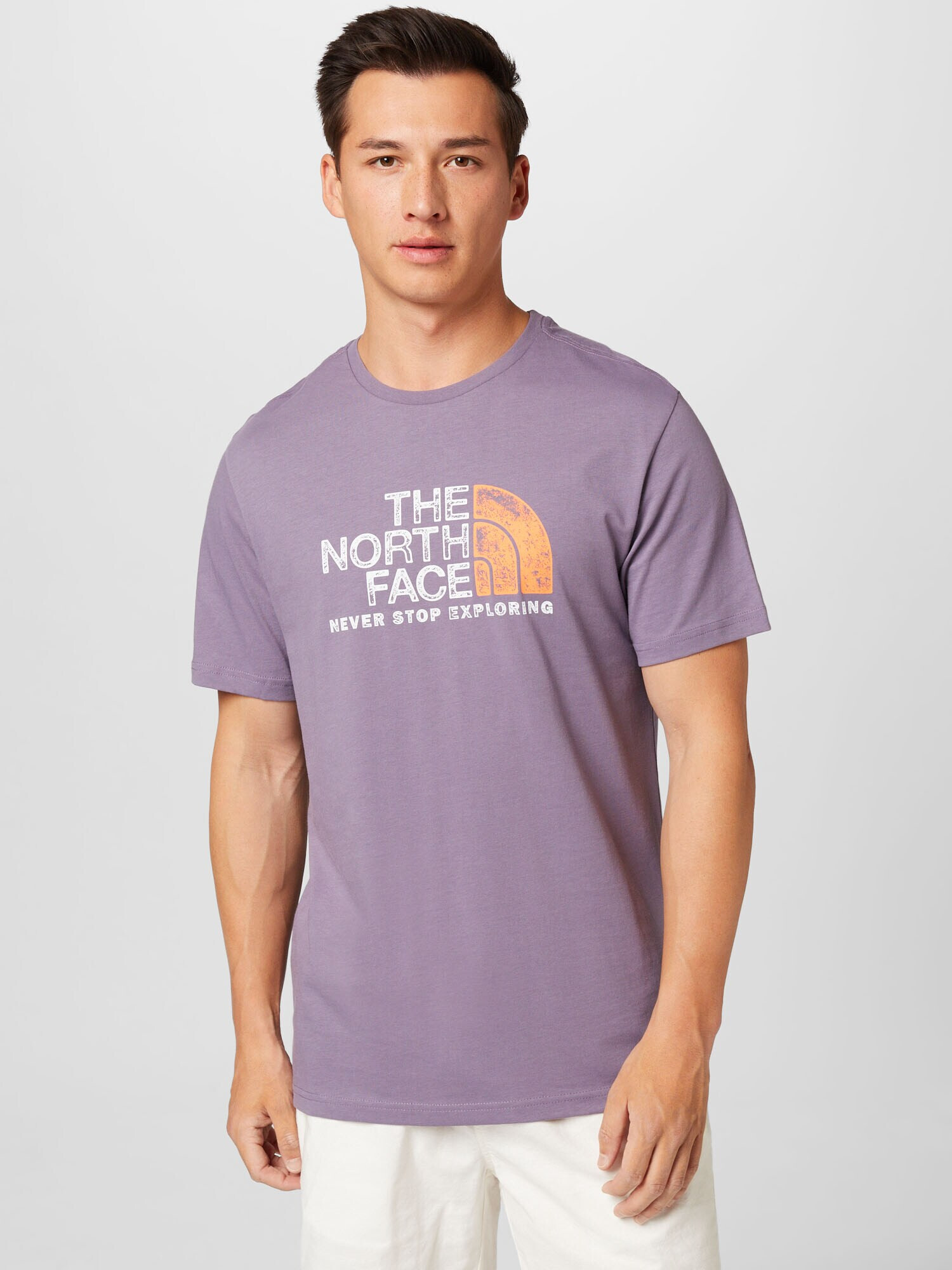 THE NORTH FACE Tricou 'RUST 2' mov pastel / alb - Pled.ro