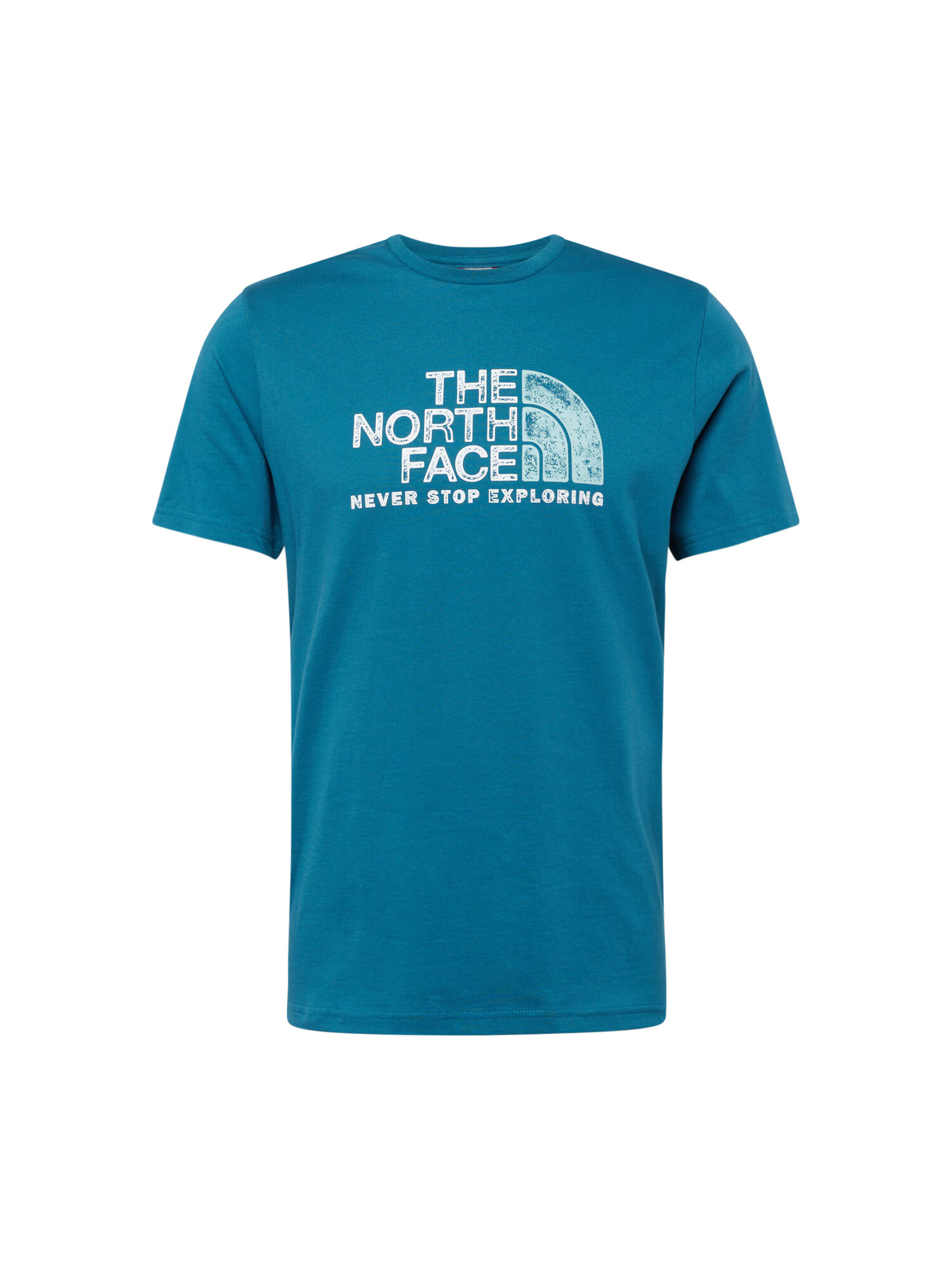 THE NORTH FACE Tricou 'RUST 2' turcoaz / verde petrol / alb - Pled.ro