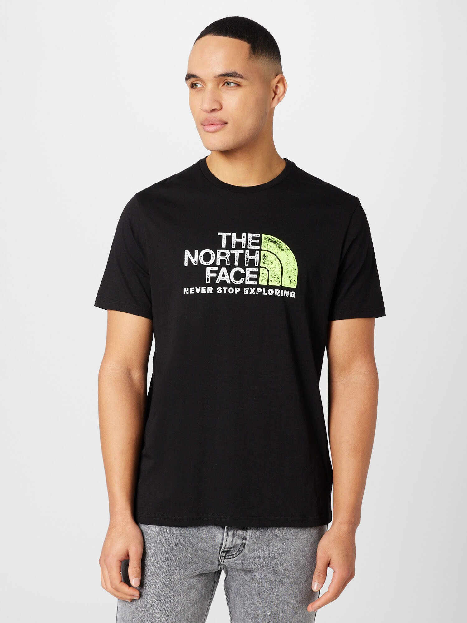 THE NORTH FACE Tricou 'Rust 2' verde deschis / negru / alb - Pled.ro