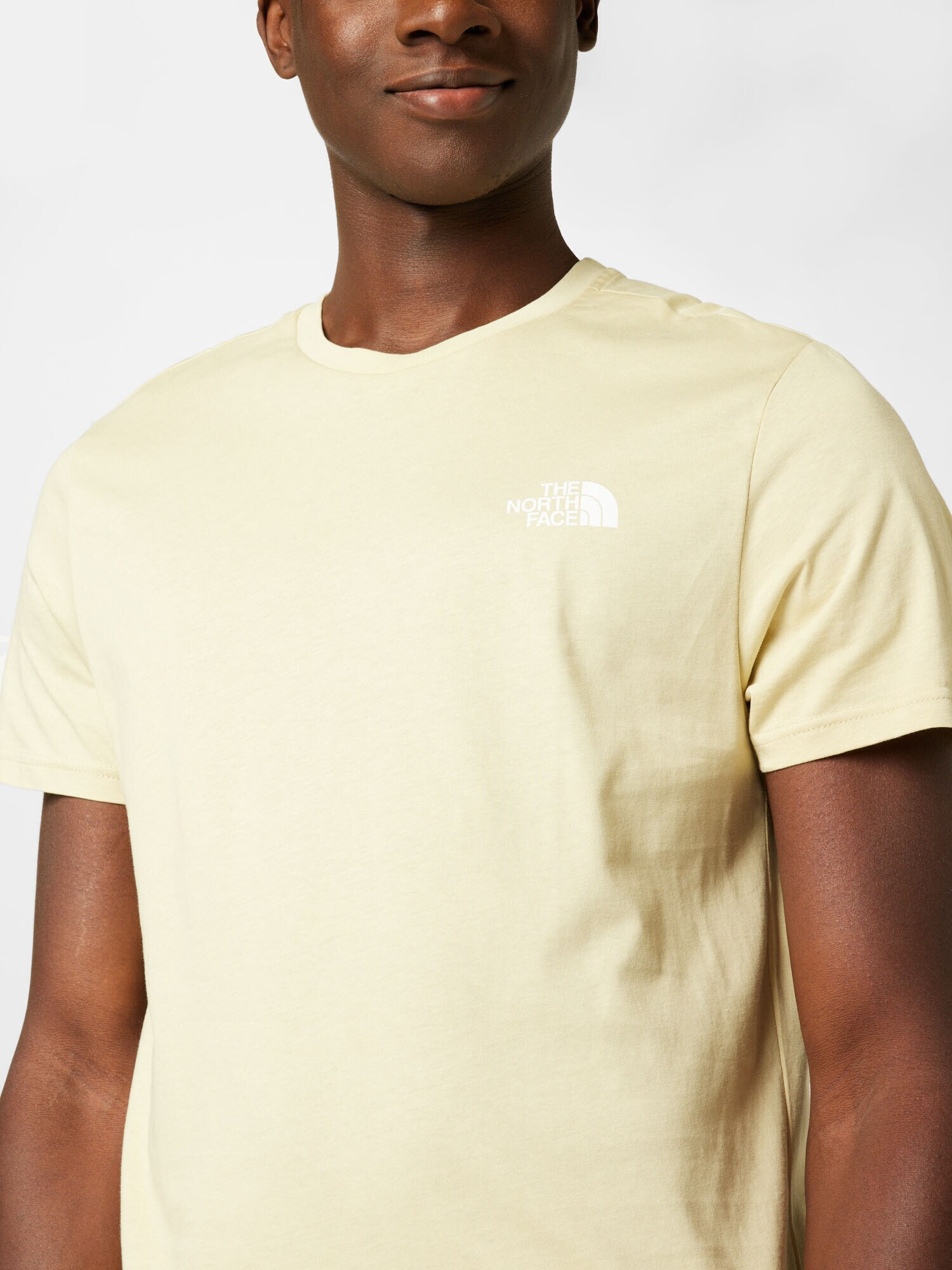 THE NORTH FACE Tricou 'Simple Dome' bej / alb - Pled.ro