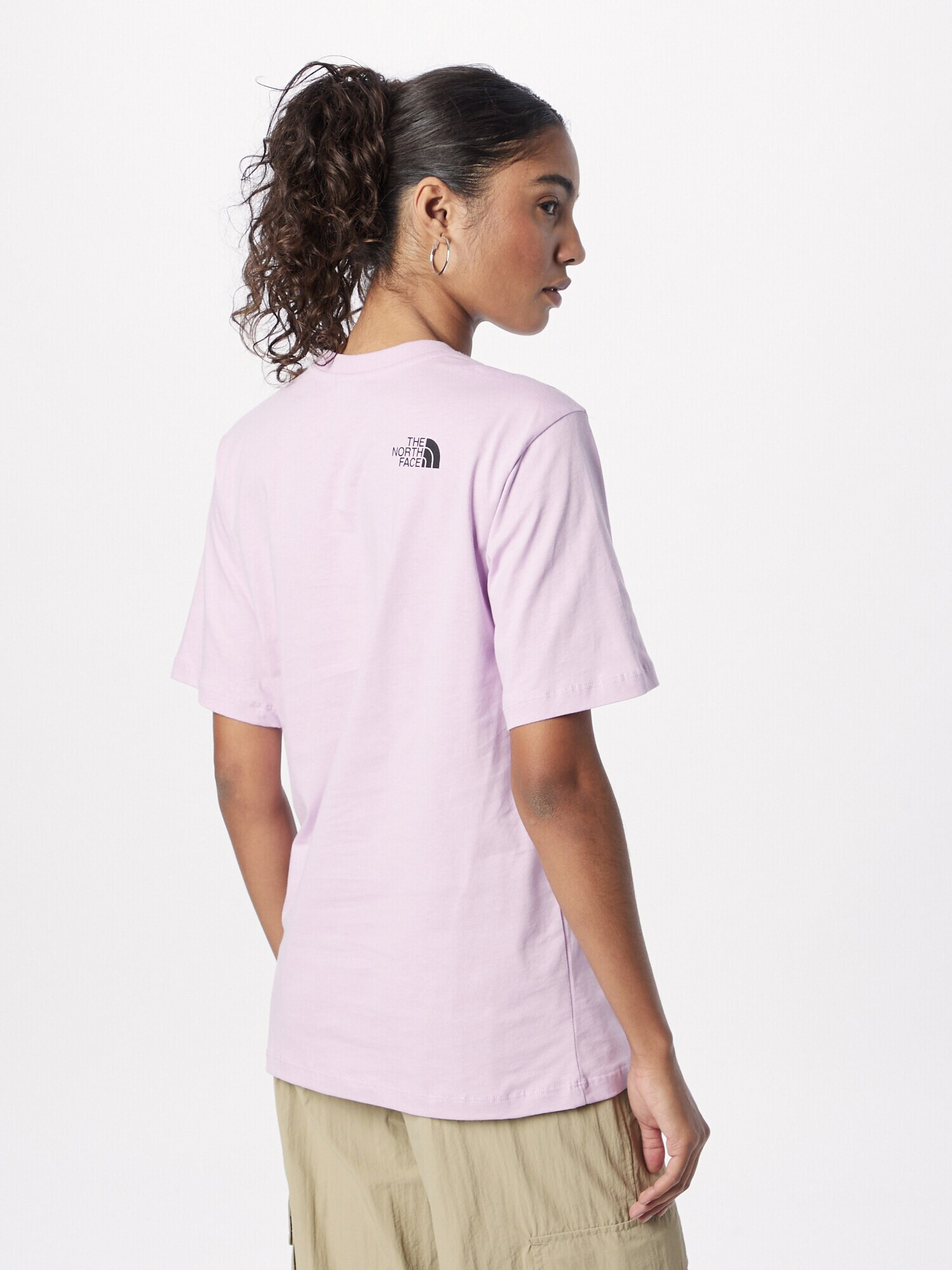 THE NORTH FACE Tricou 'Simple Dome' mov deschis / negru - Pled.ro