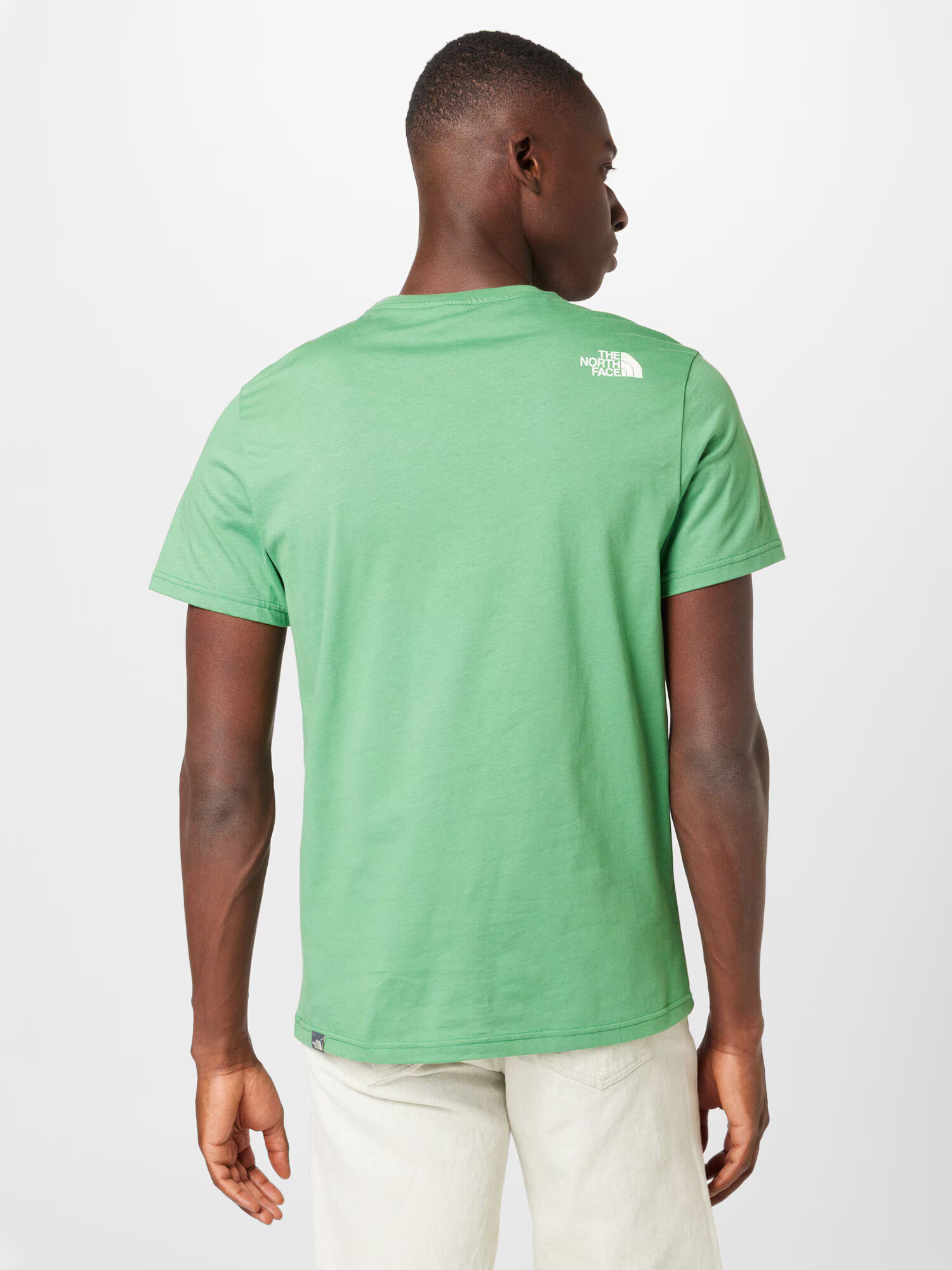 THE NORTH FACE Tricou 'Simple Dome' verde / alb - Pled.ro