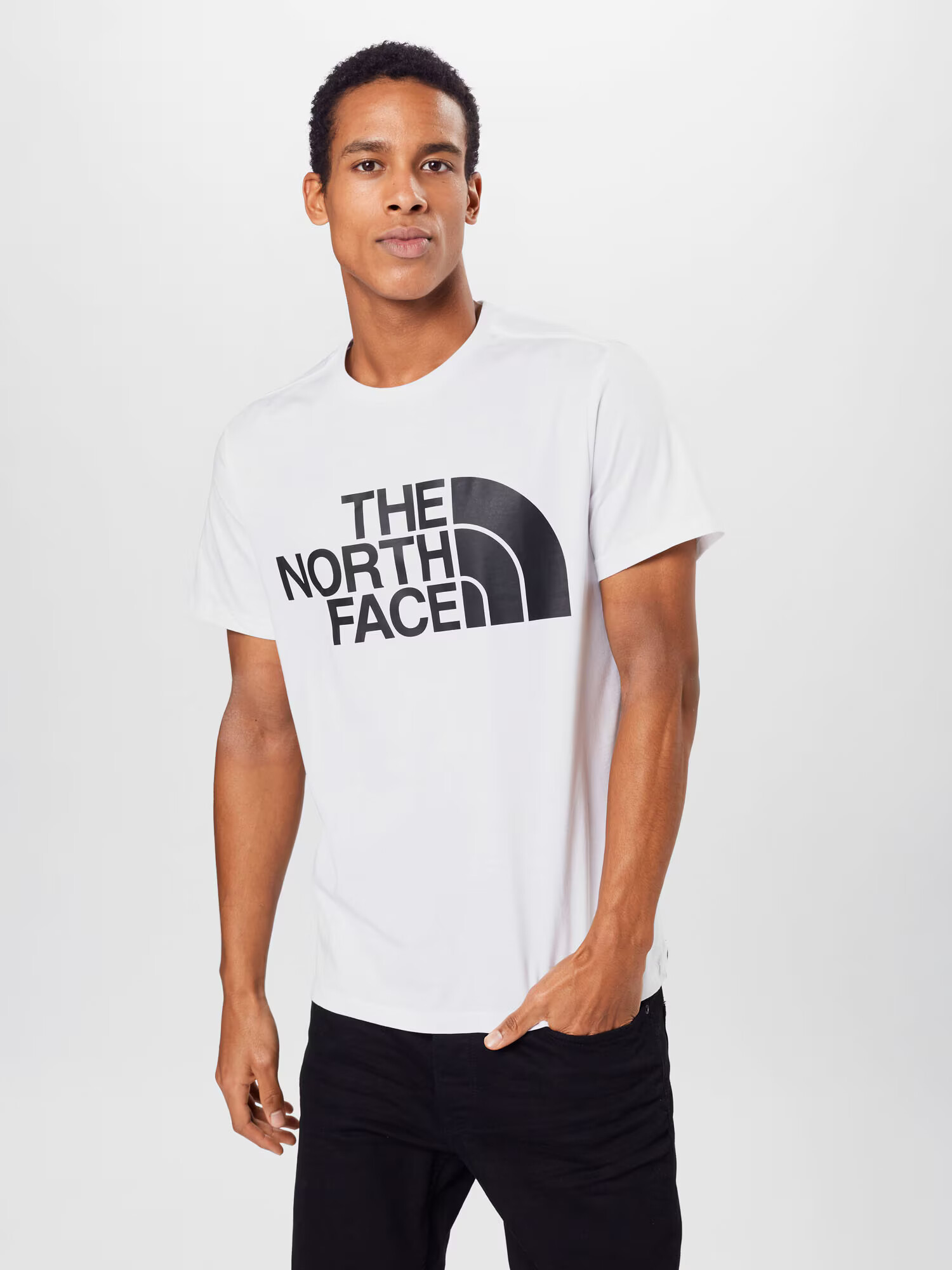 THE NORTH FACE Tricou 'Standard' negru / alb murdar - Pled.ro