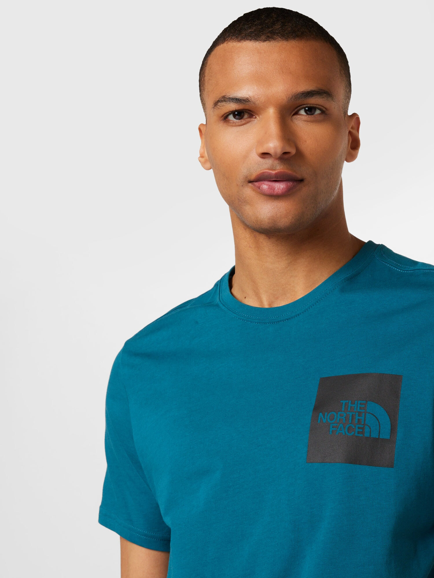 THE NORTH FACE Tricou verde petrol / negru - Pled.ro