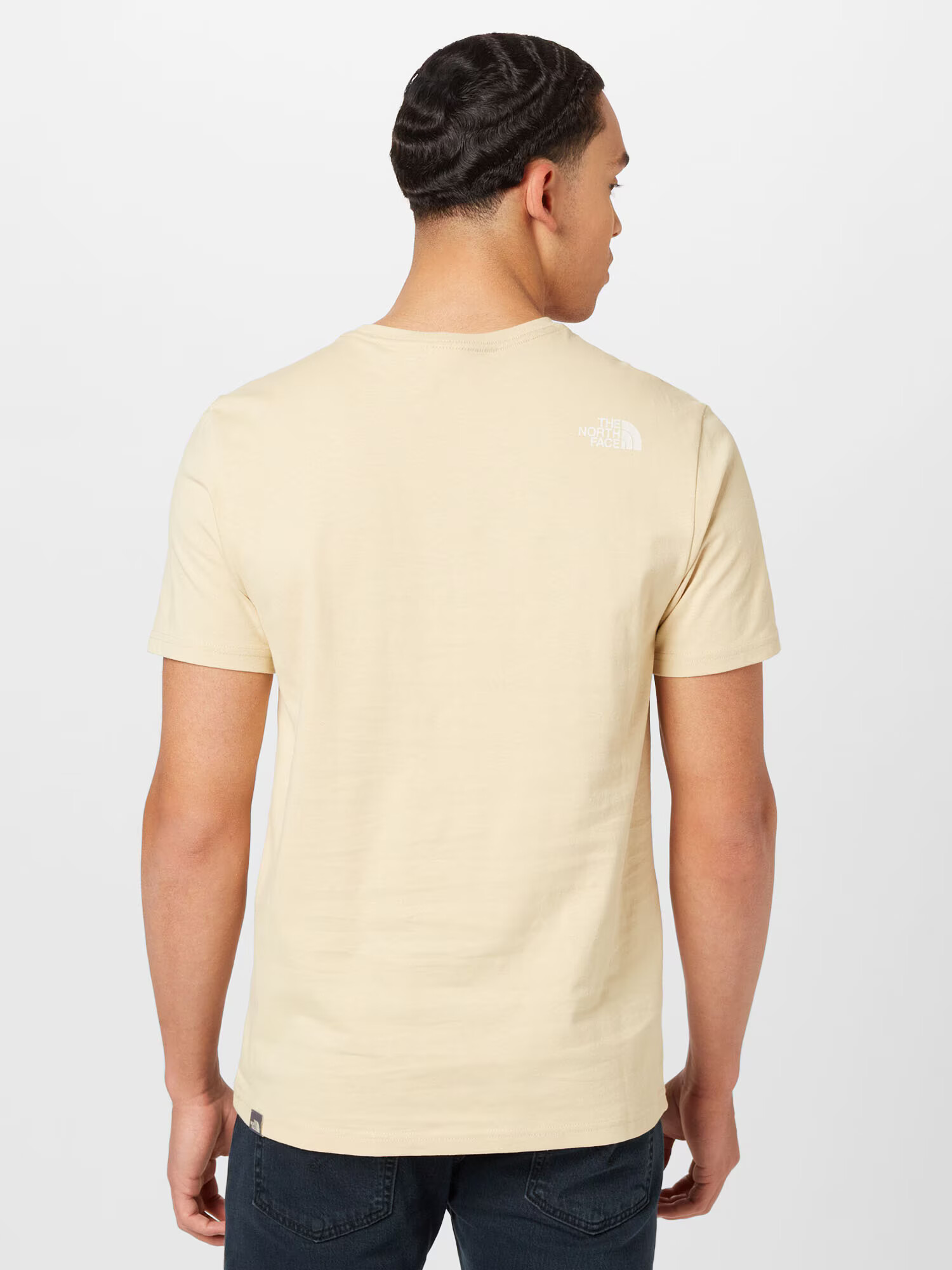 THE NORTH FACE Tricou 'WOODCUT DOME' galben deschis / alb - Pled.ro