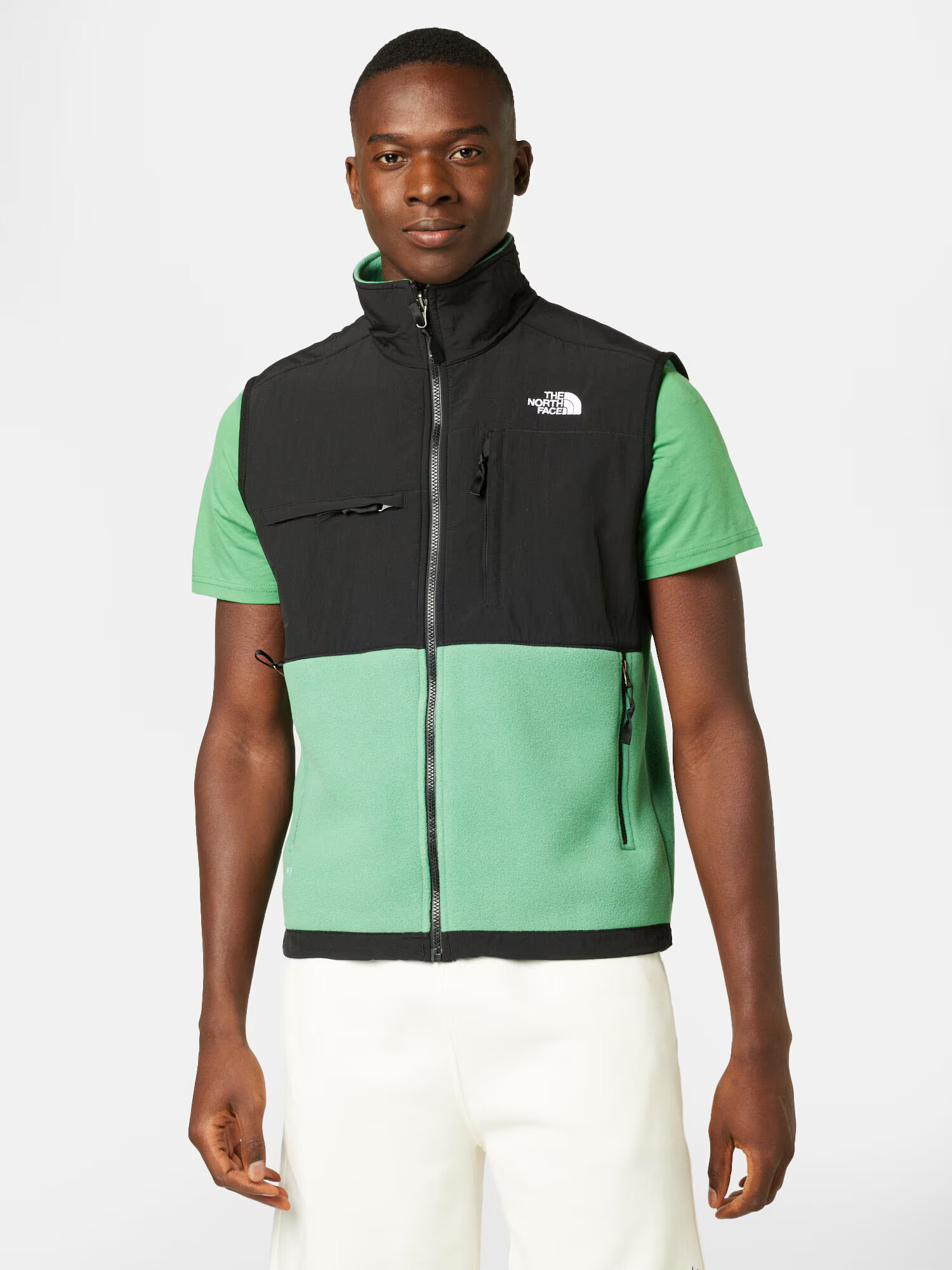 THE NORTH FACE Vestă sport 'DENALI' verde jad / negru / alb - Pled.ro