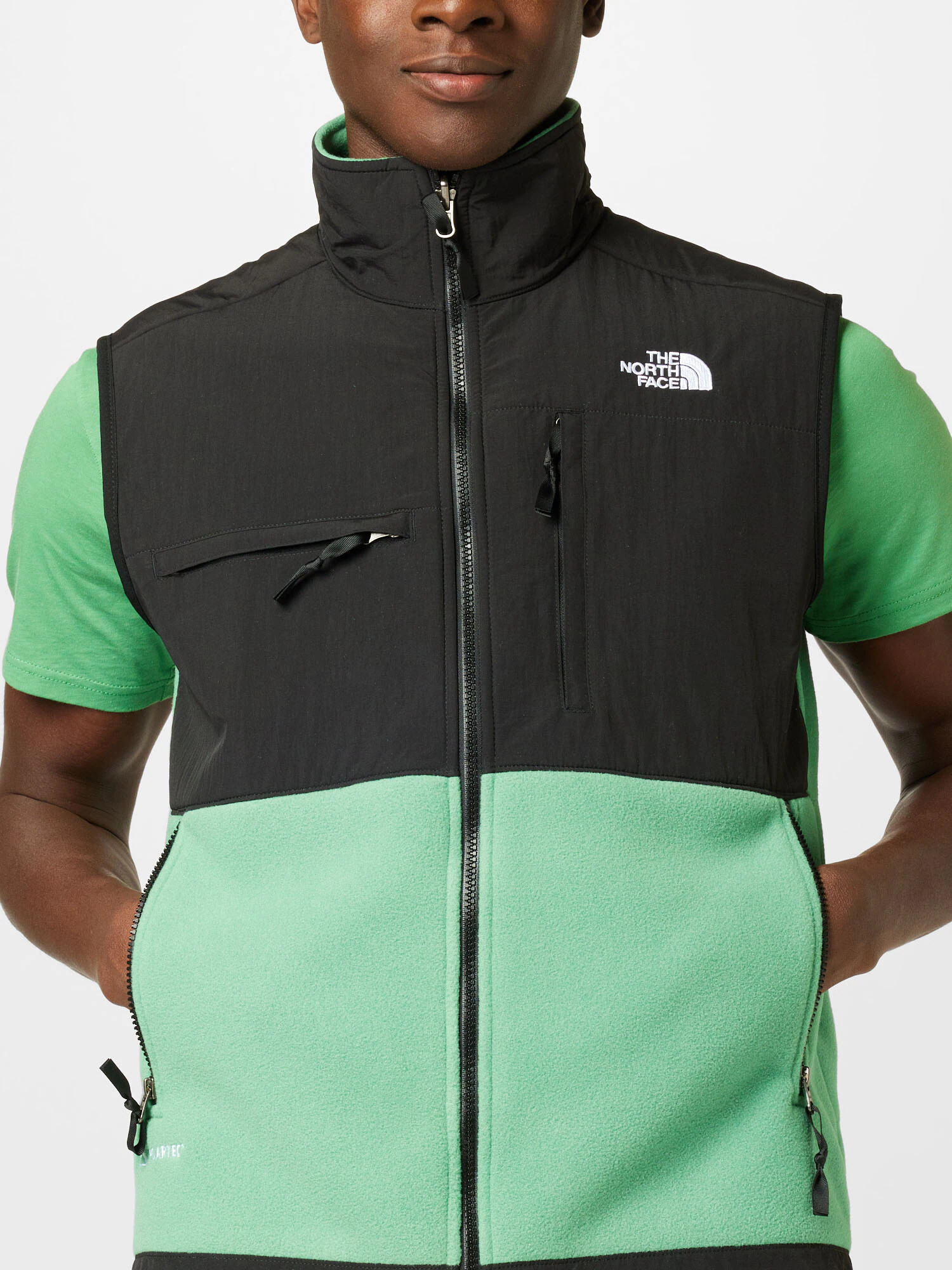 THE NORTH FACE Vestă sport 'DENALI' verde jad / negru / alb - Pled.ro