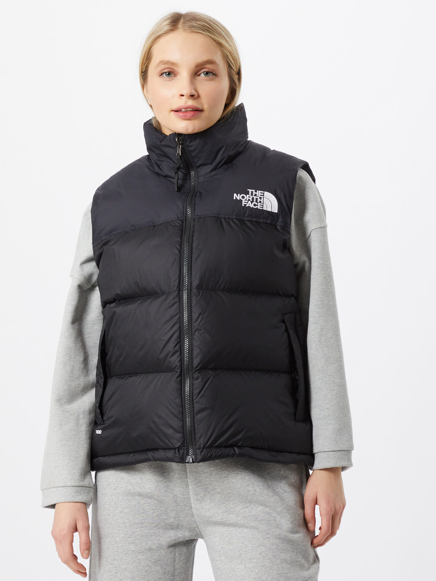 THE NORTH FACE Vestă 'NUPTSE' negru / alb - Pled.ro