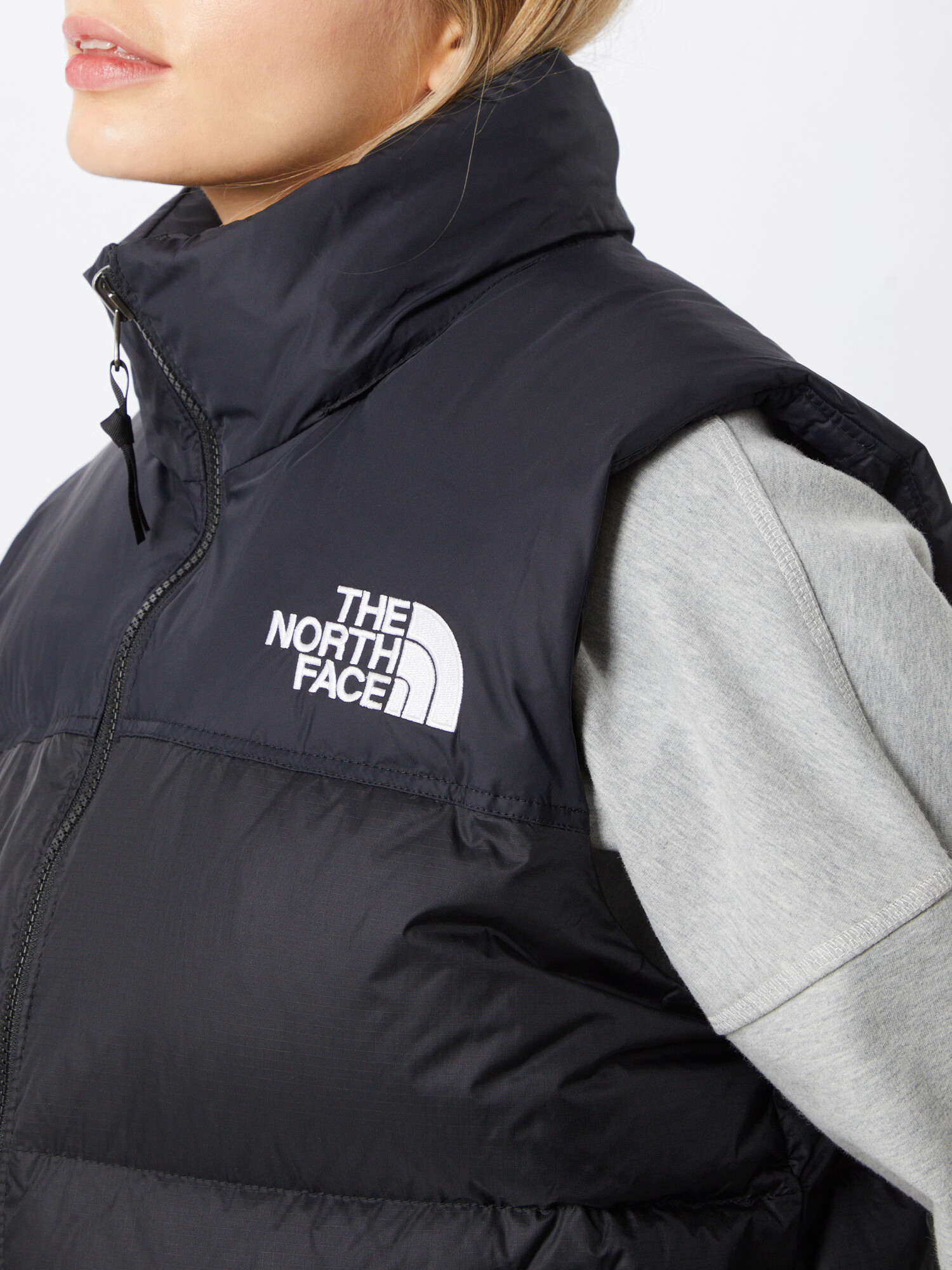 THE NORTH FACE Vestă 'NUPTSE' negru / alb - Pled.ro