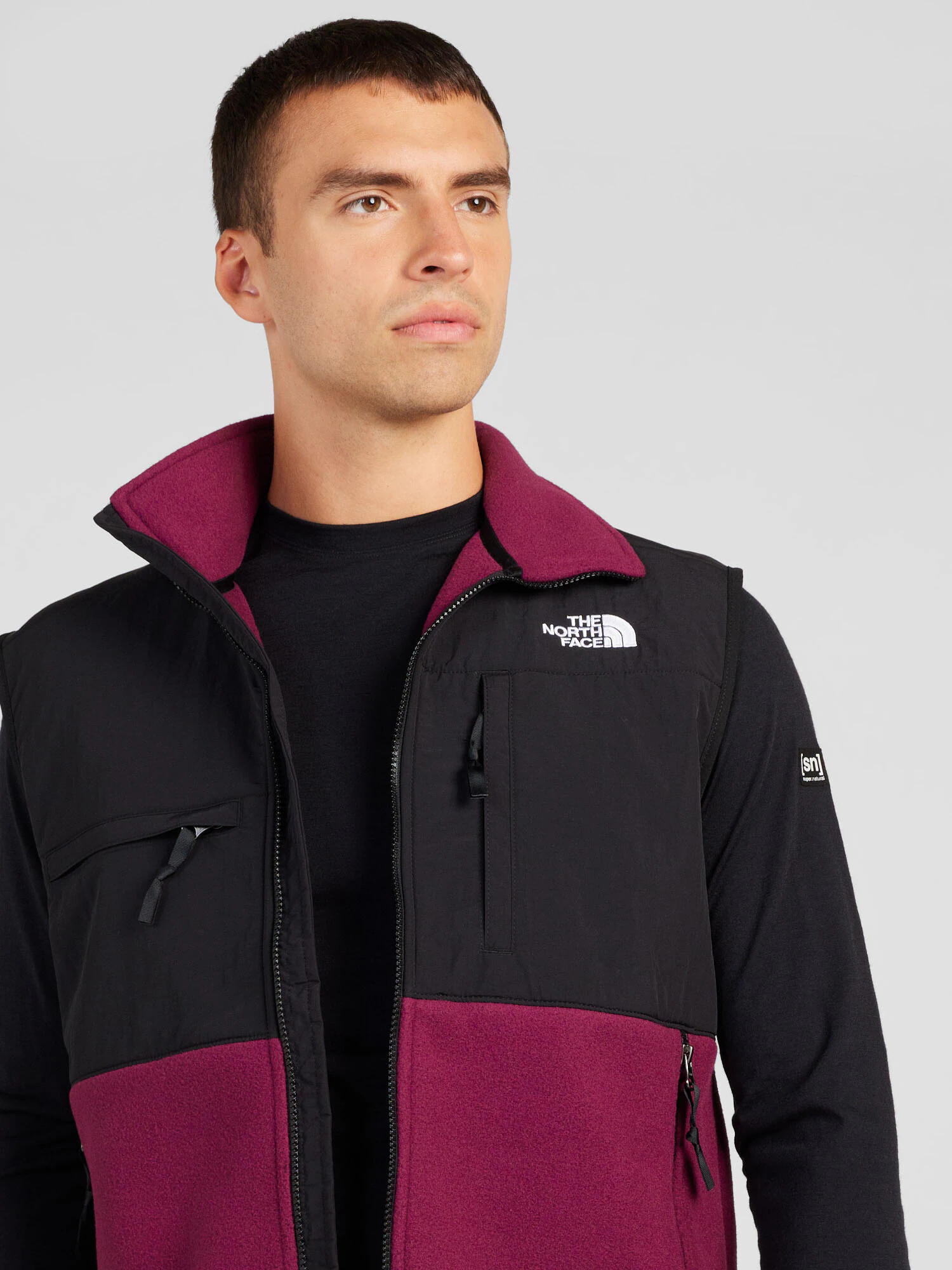 THE NORTH FACE Vestă sport 'DENALI' mov zmeură / negru / alb - Pled.ro