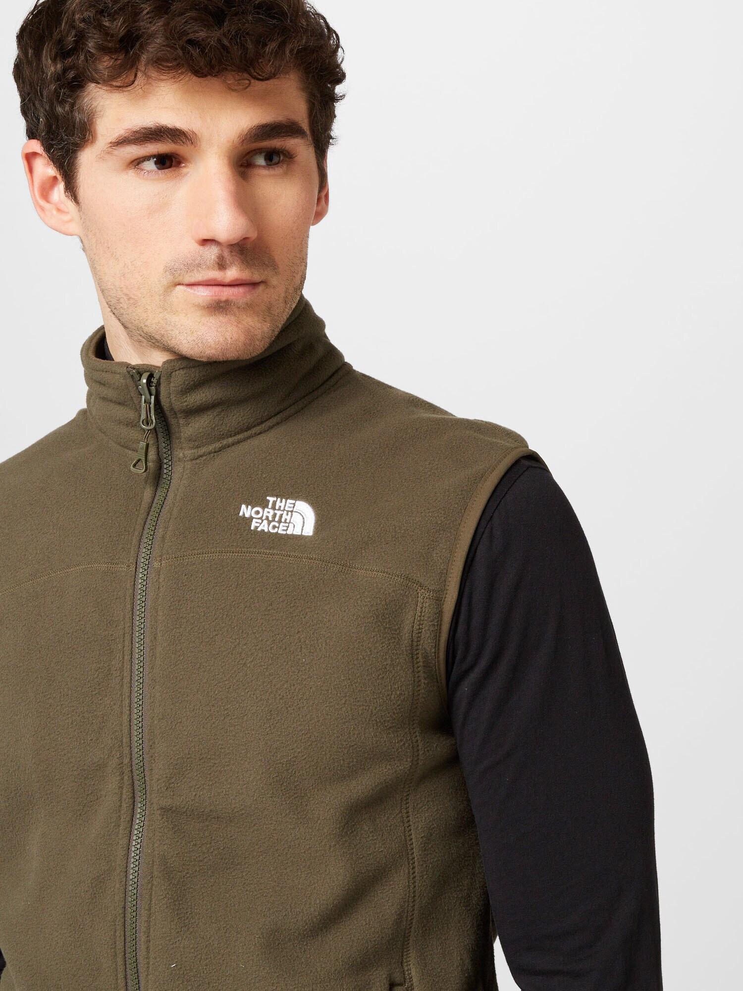 THE NORTH FACE Vestă sport 'GLACIER' oliv / alb - Pled.ro